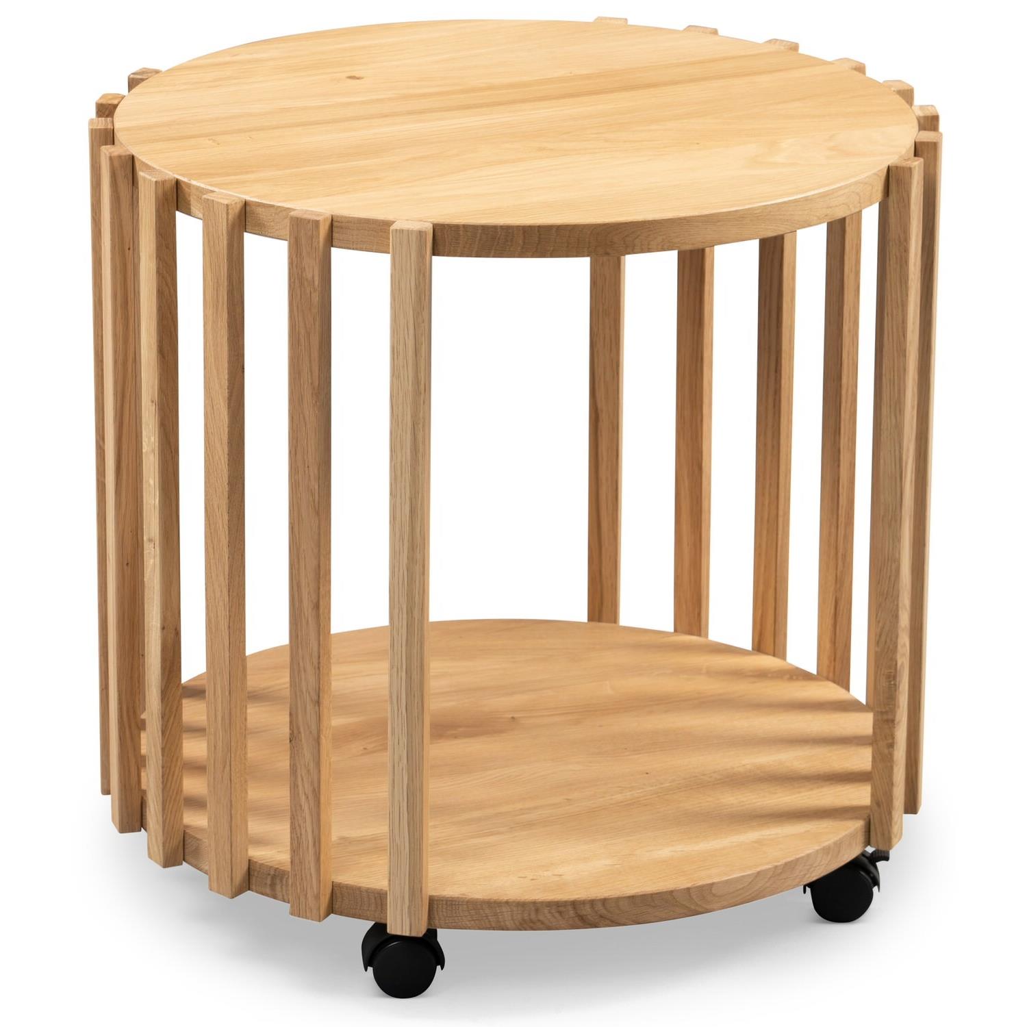 M2 Kollektion Mats Massief Eiken Bijzettafel Rond