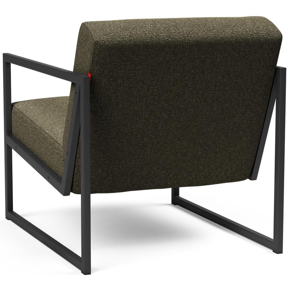 Innovation Vikko Bos Groen Bouclé Loungestoel met Armleuning