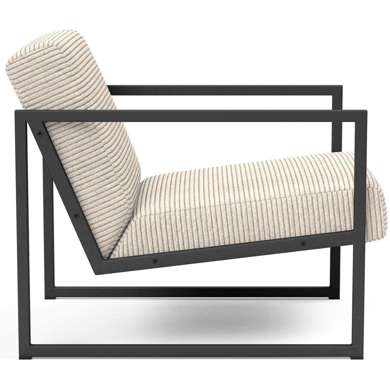 Innovation Vikko Ivory Corduroy Loungestoel met Armleuning