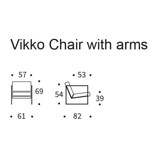 Innovation Vikko Curry Loungestoel met Armleuning