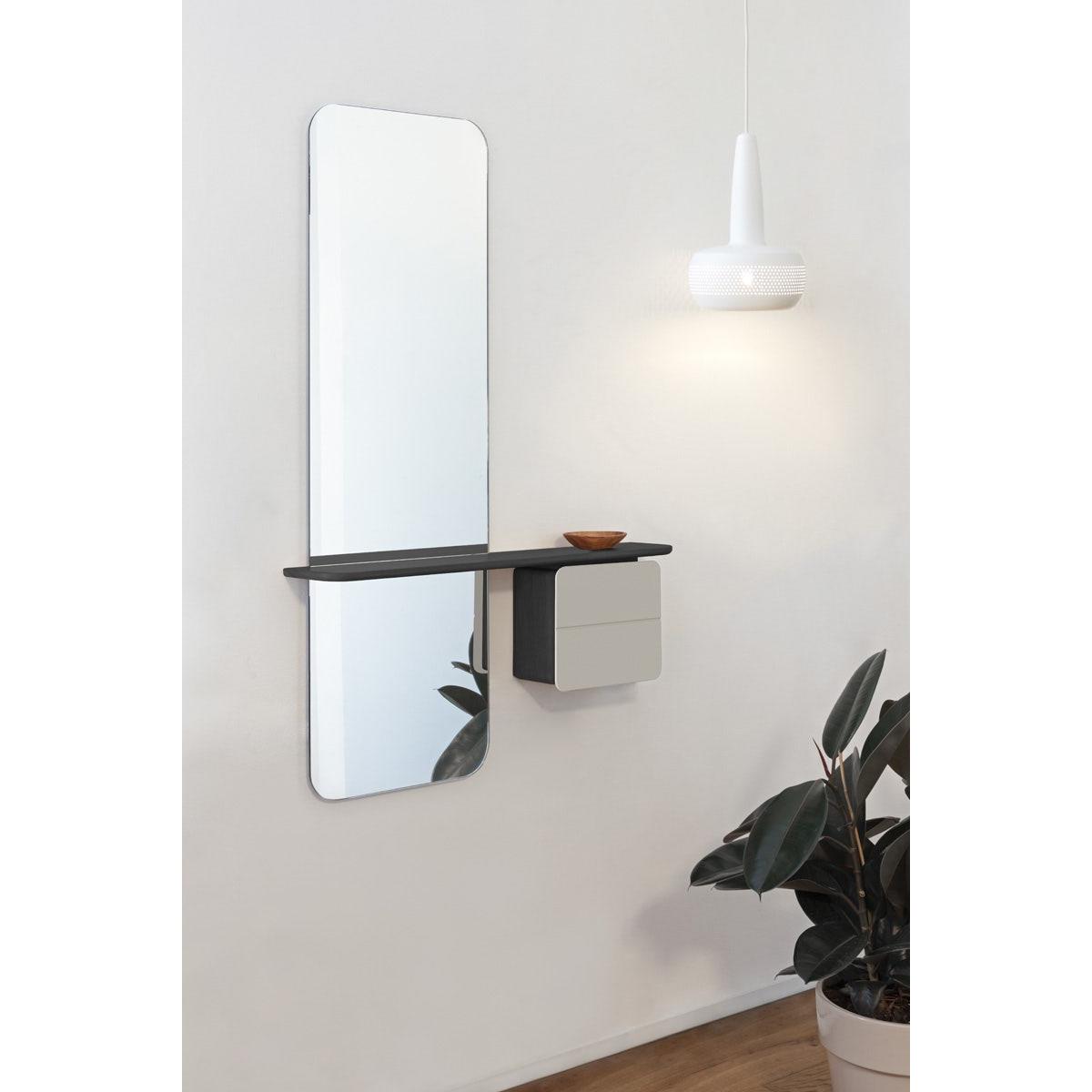 Umage One More Look Wandspiegel met Plank - Pearl White