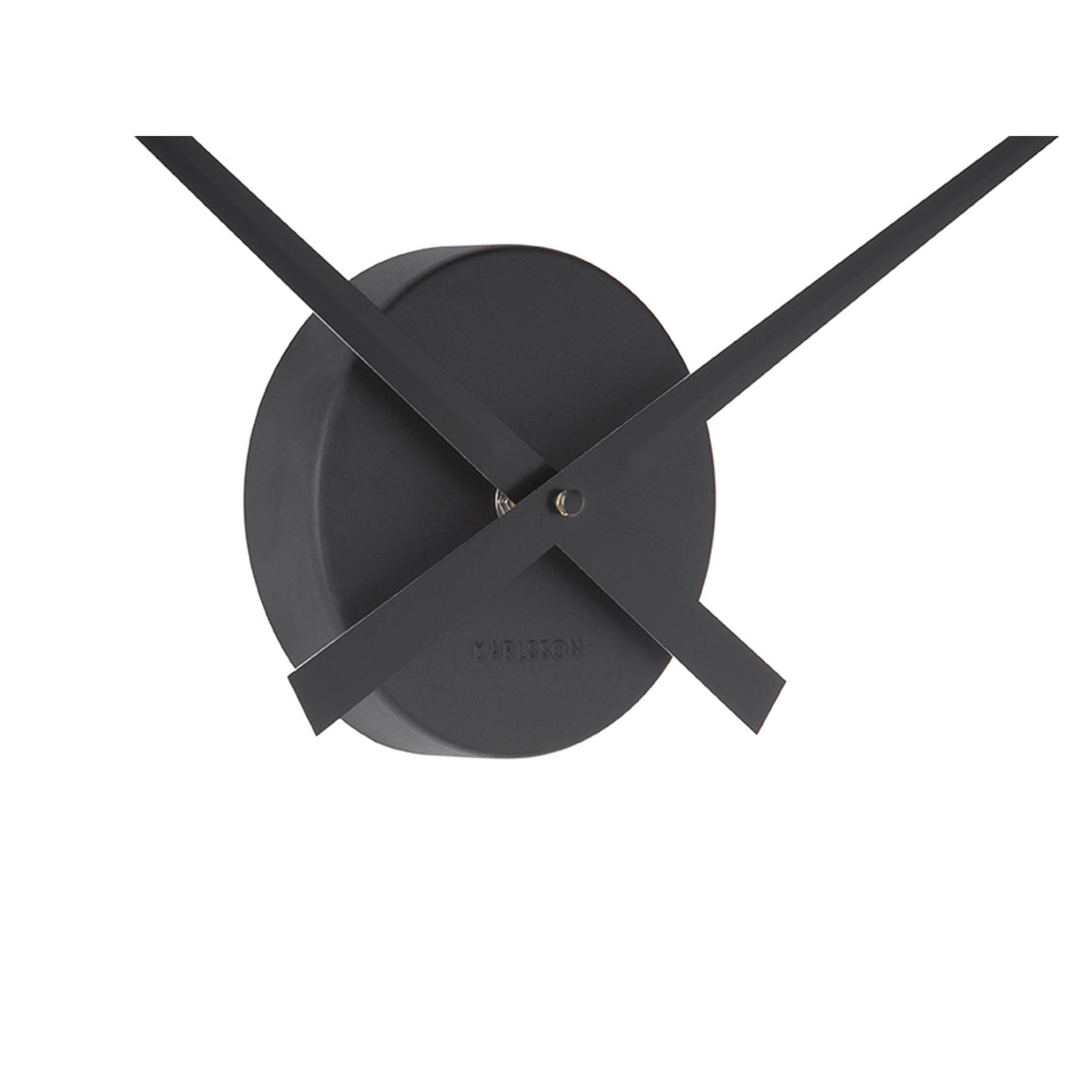 Karlsson Wandklok Little Big Time - Mini alu Zwart - Ø44cm
