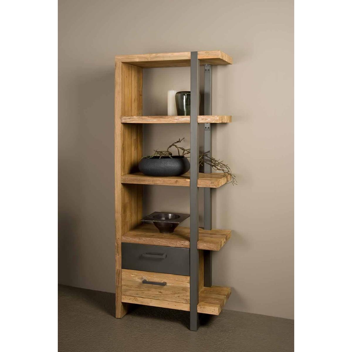 Anli-Style Tower living Lucca - Bookcase 2 drws. - RIGHT
