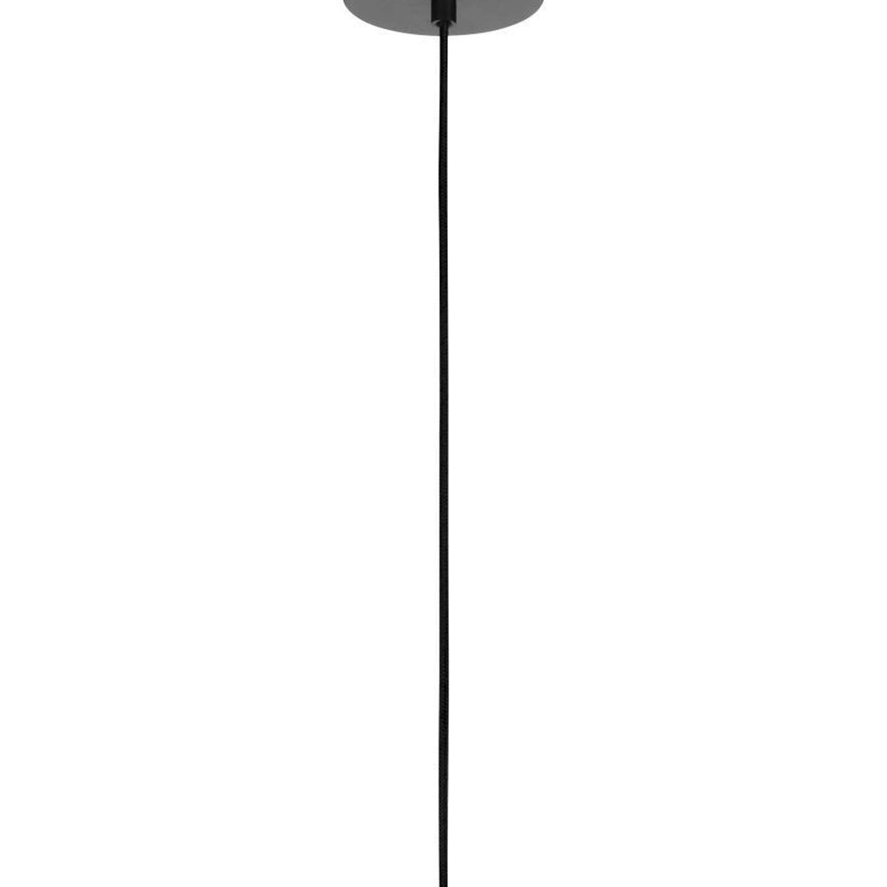 EGLO Barlaston Hanglamp - E27 - Ø 35 cm - Zwart|Grijs - Textiel