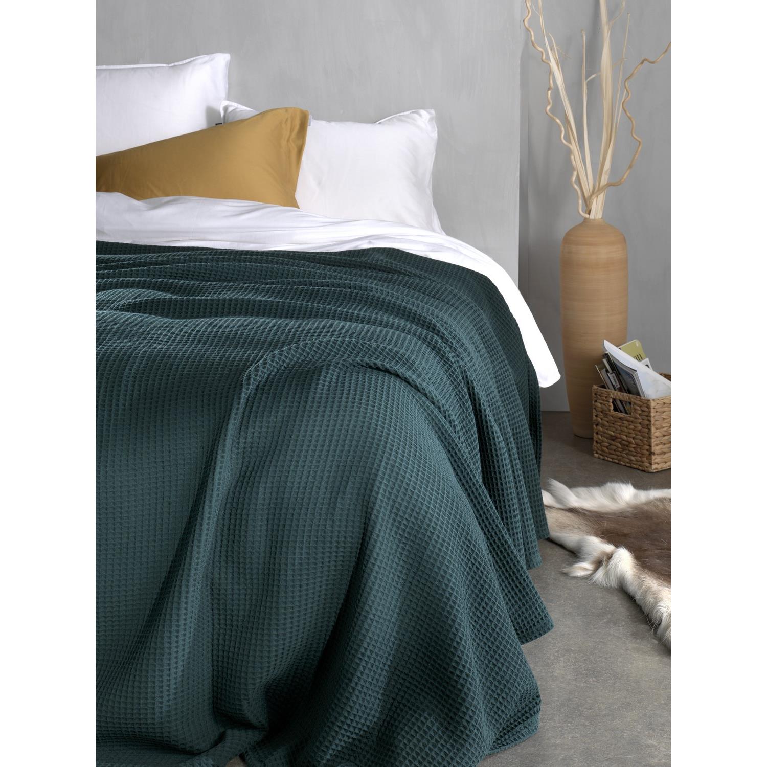Heckett Lane Wafel Plaid - Army Green