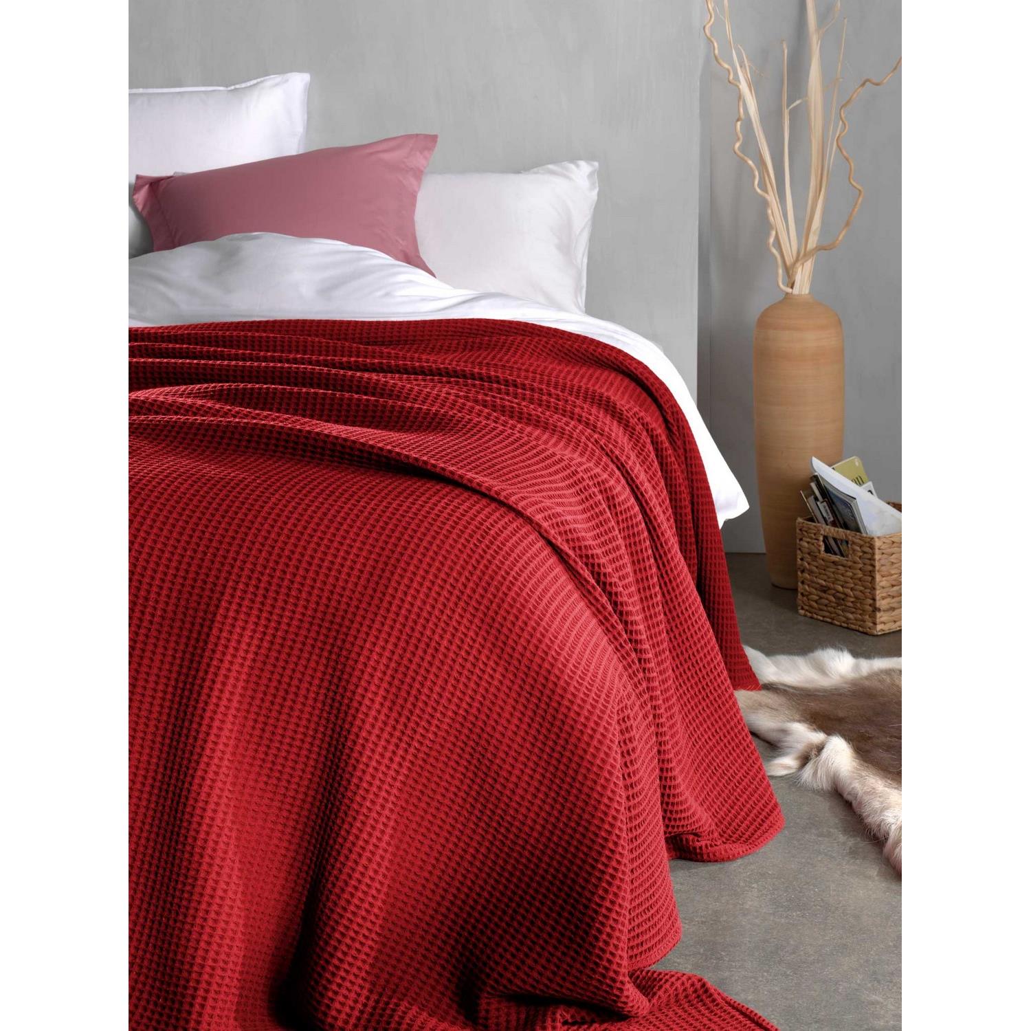 Heckett Lane Wafel Plaid - Fire Red