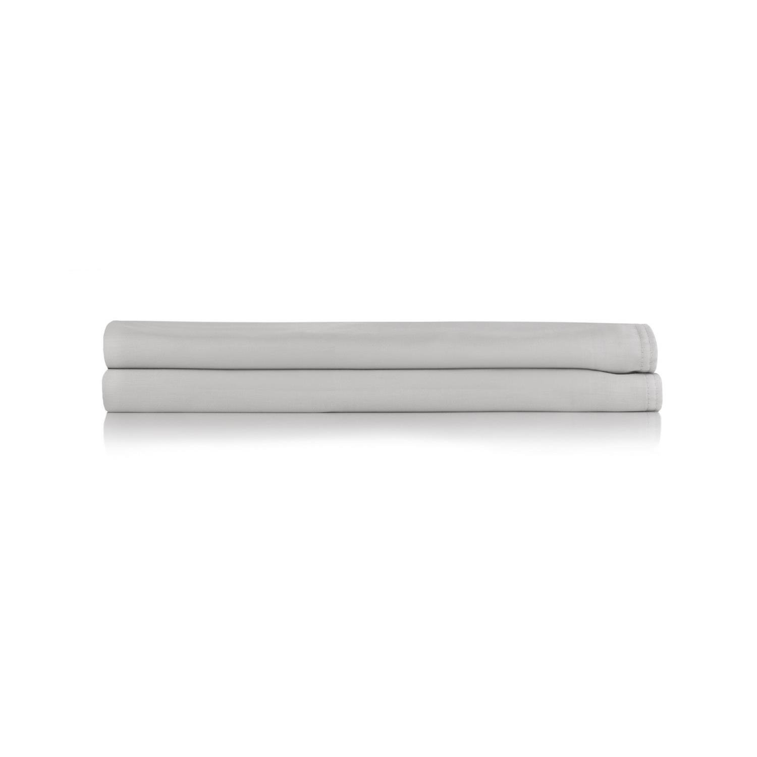 Zo home Satinado Topper Hoeslaken Katoen Satijn - ash grey