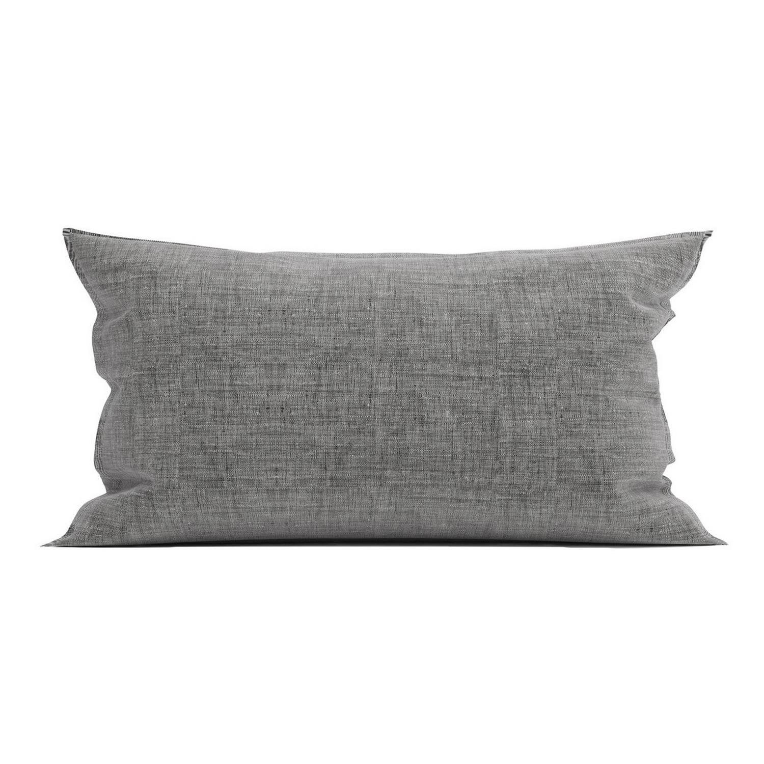 Zo Home Lino Kussensloop Linnen Look dark grey