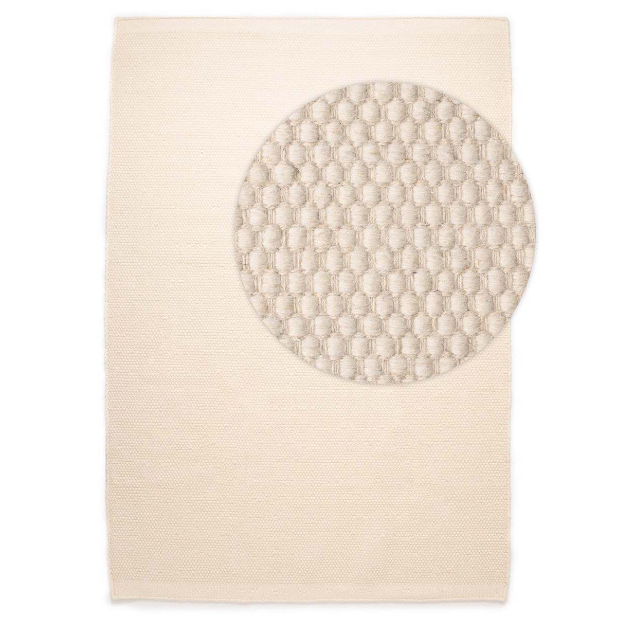 Nordic Weavers Wollen vloerkleed - Ulstein wit - 240x340 cm
