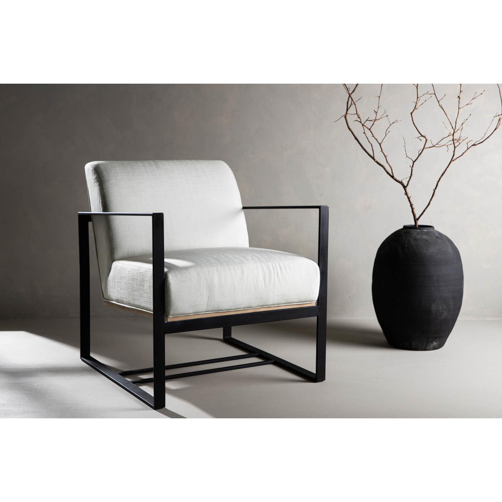 Hioshop Kansas fauteuil offwhite.