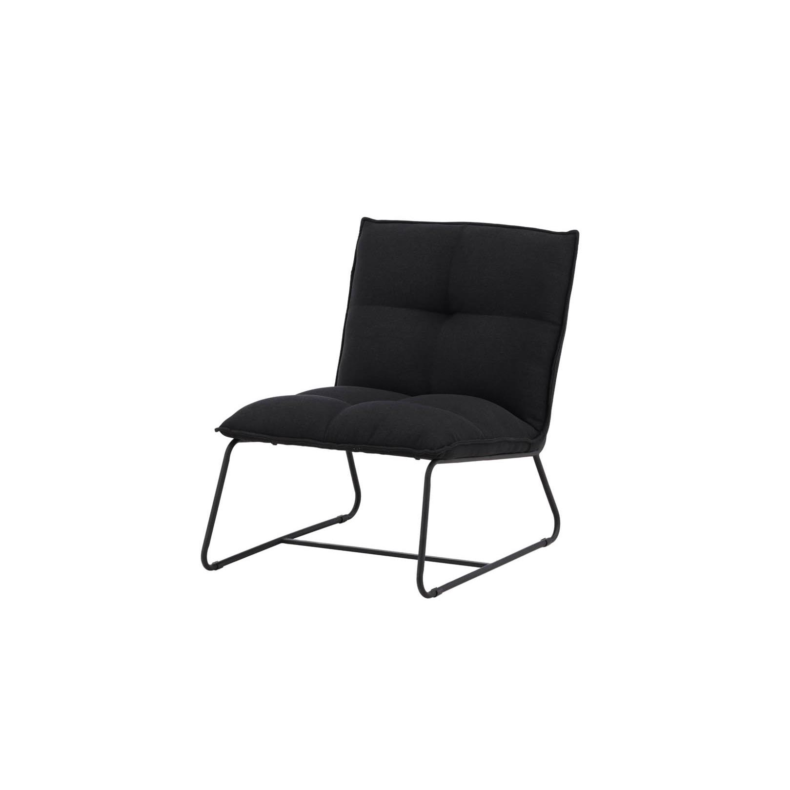 Hioshop Madison fauteuil zwart.