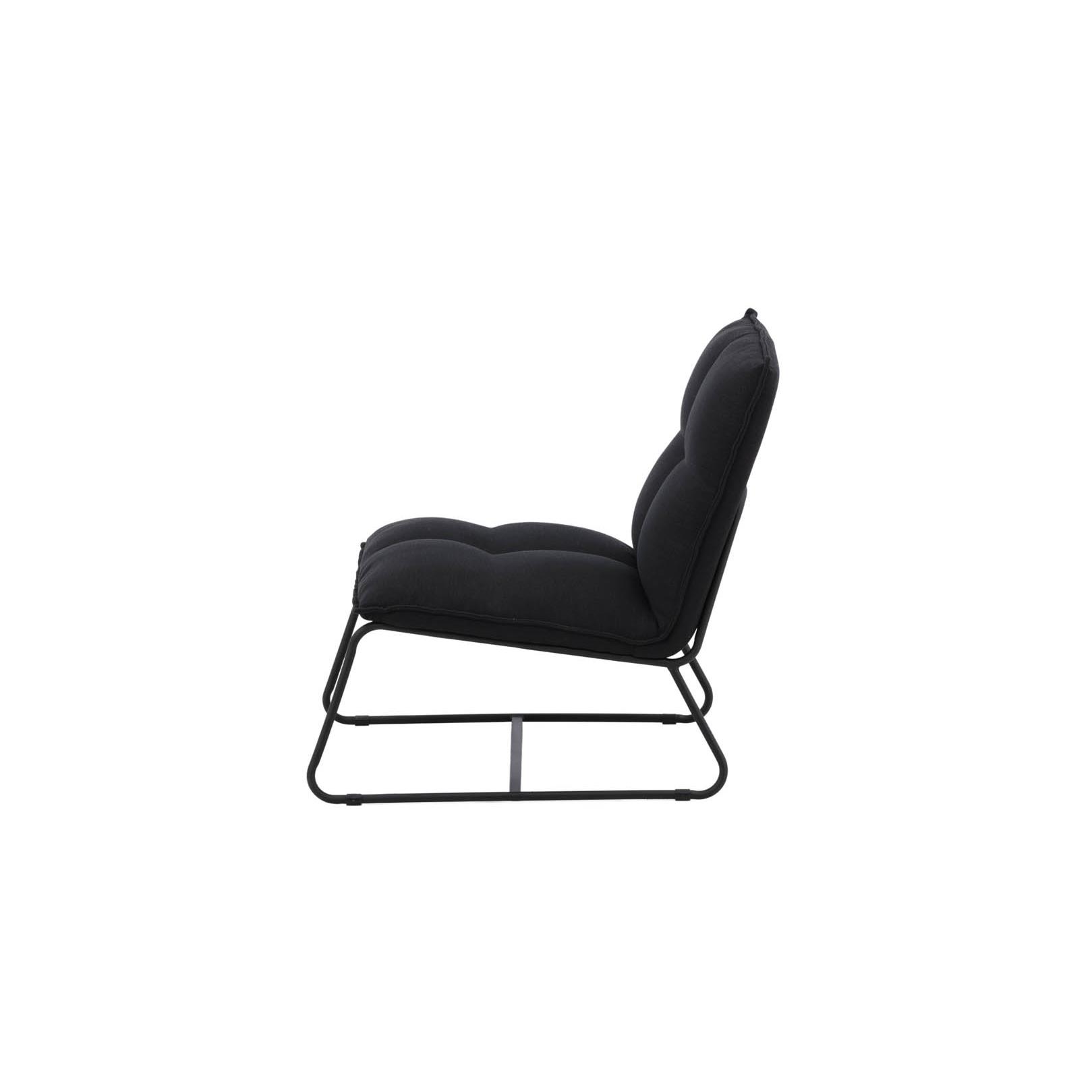 Hioshop Madison fauteuil zwart.