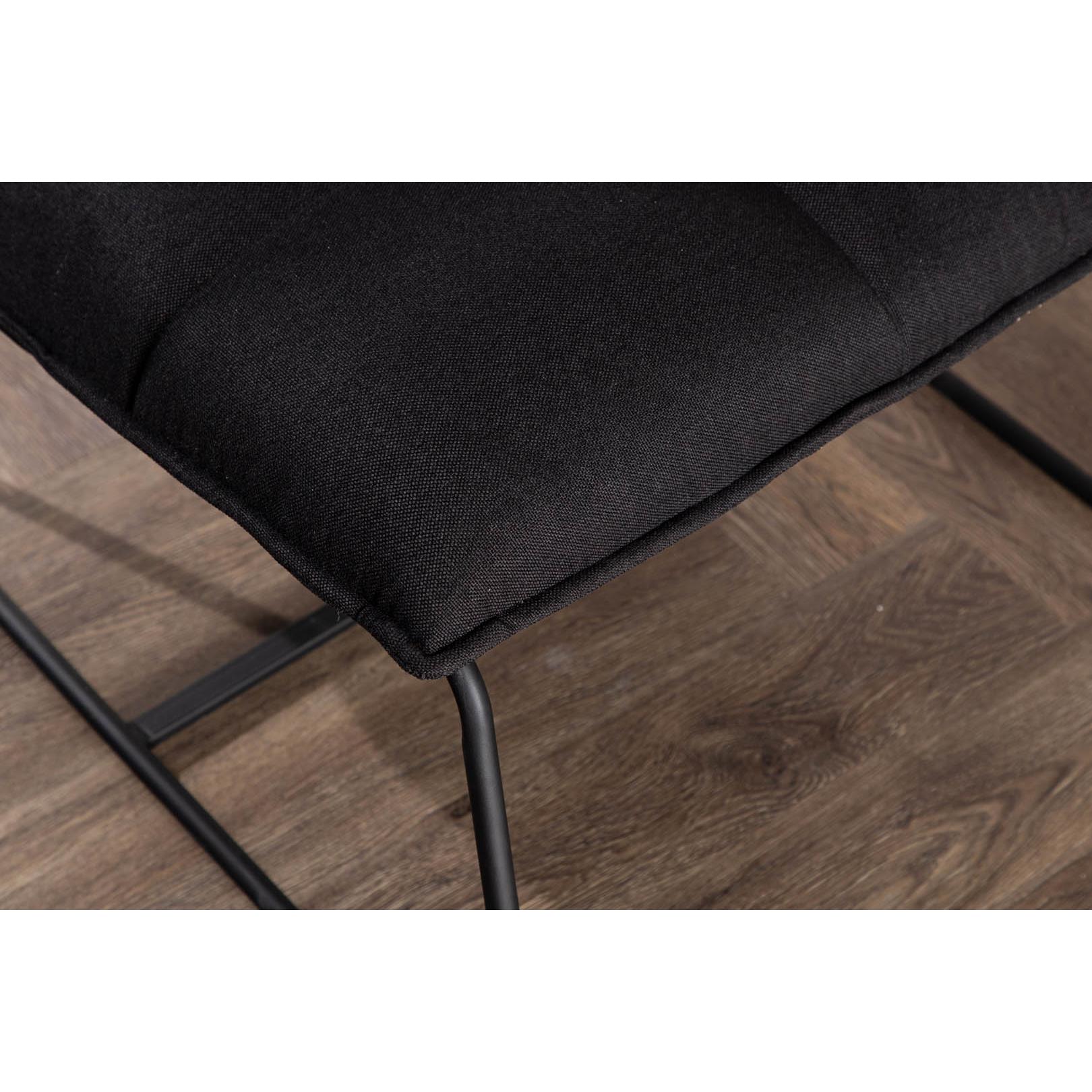 Hioshop Madison fauteuil zwart.
