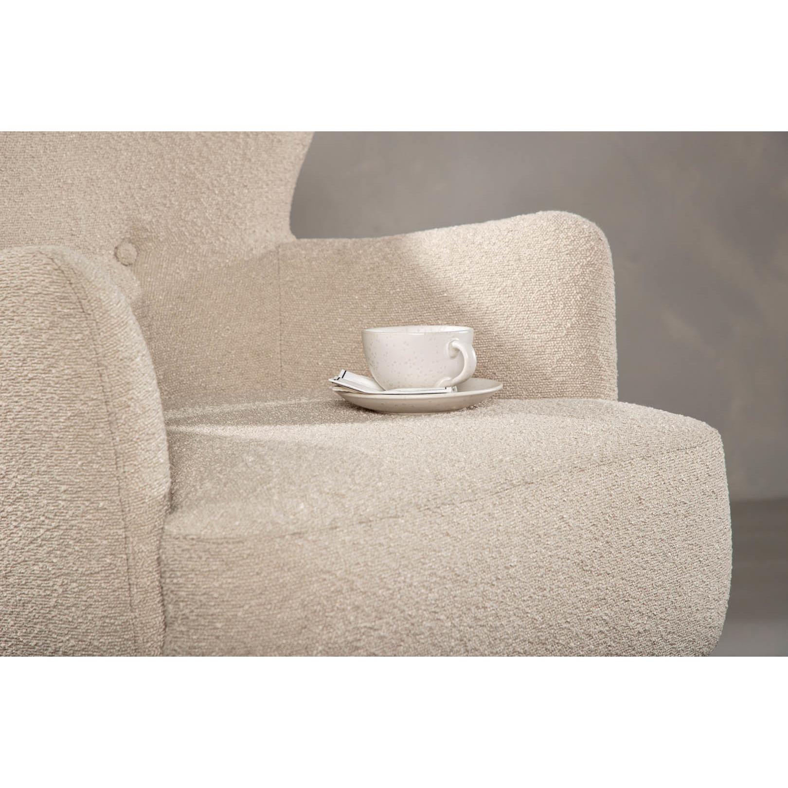 Hioshop Lincoln fauteuil beige.