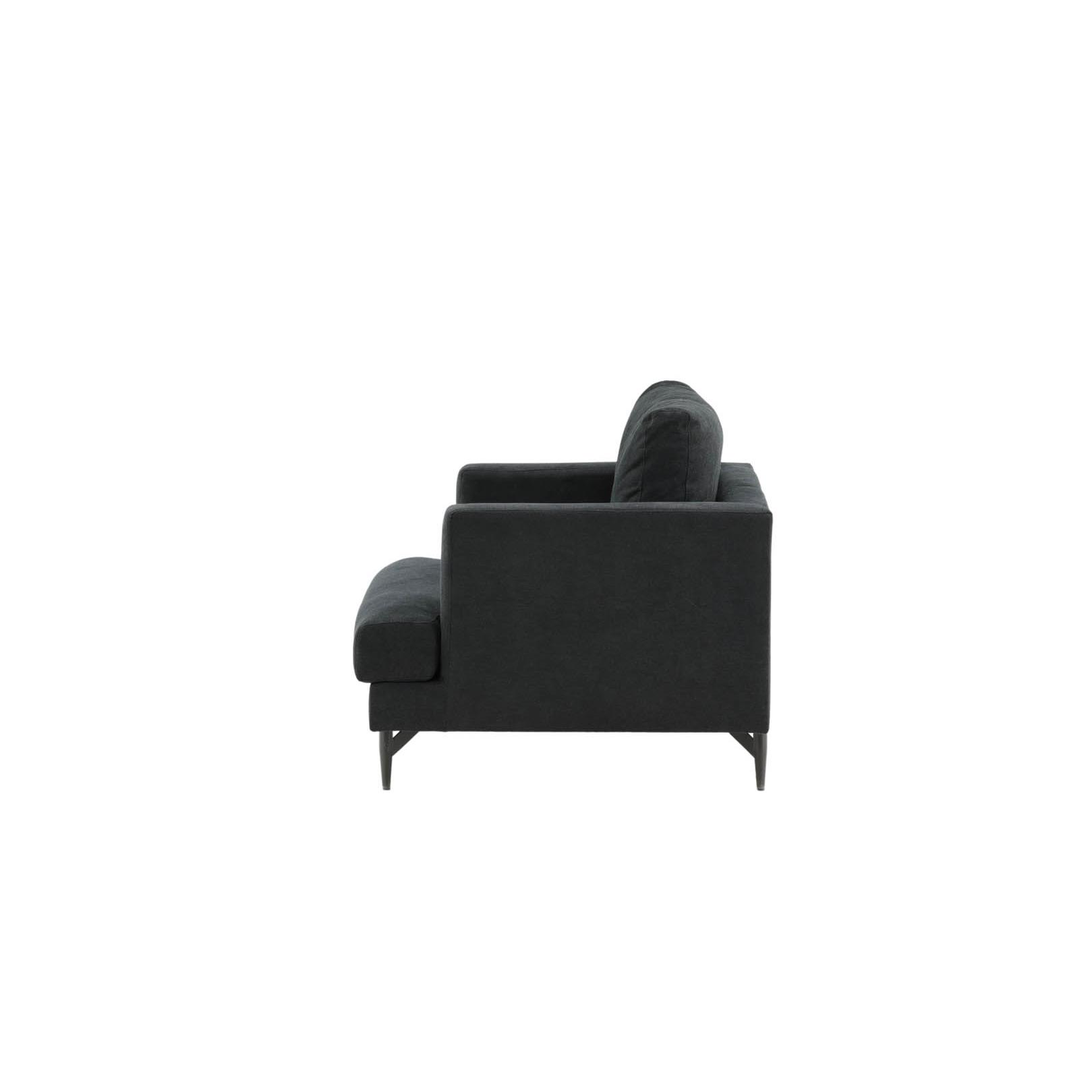 Hioshop Sofia fauteuil zwart.