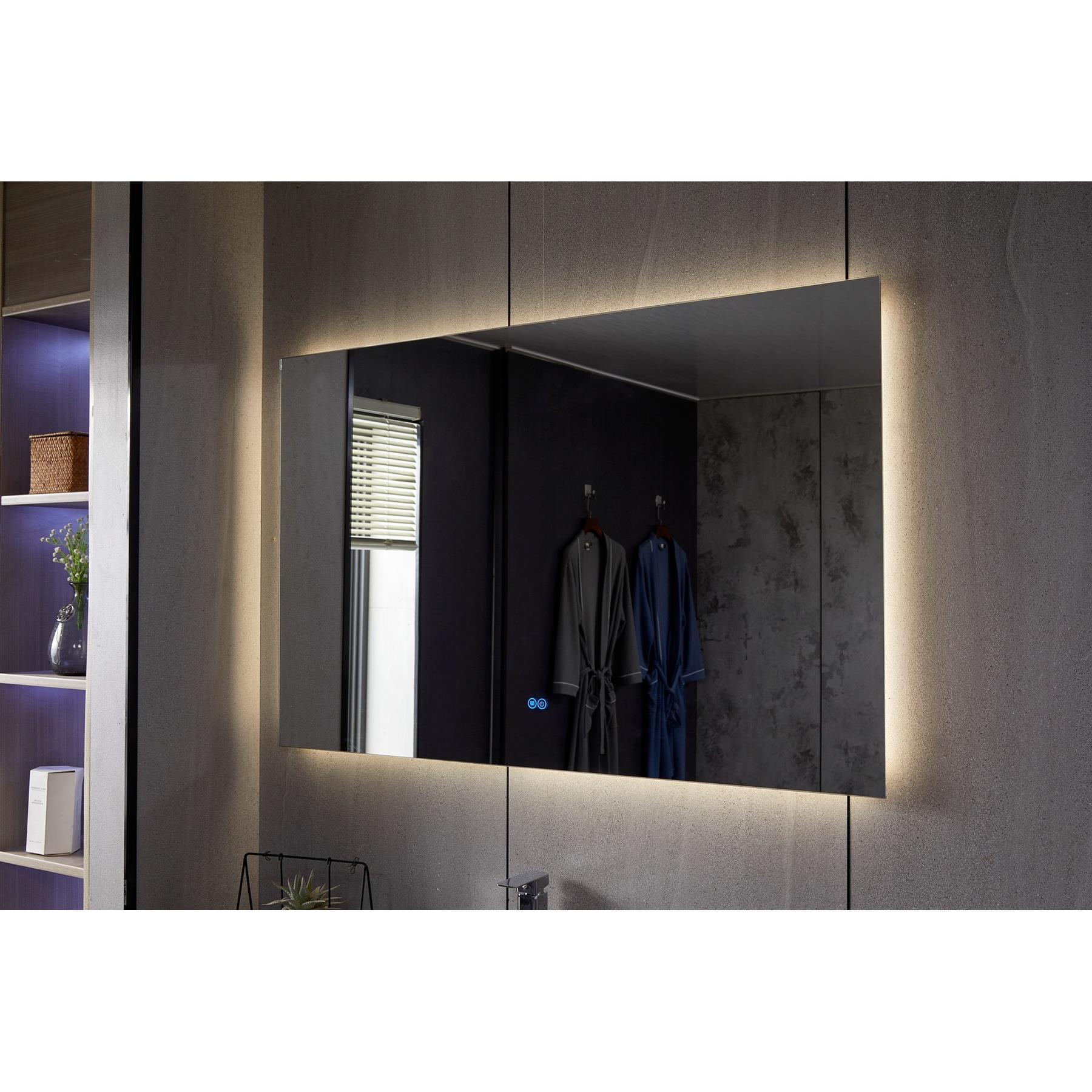 Vtw Living - Badkamerspiegel - Spiegel - Anti Condens - 140 cm