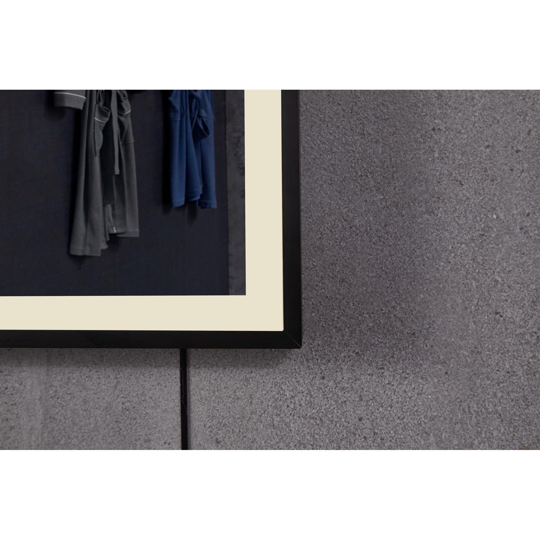Vtw Living - Badkamerspiegel met Verwarming Zwarte Rand - 120 x 60 cm