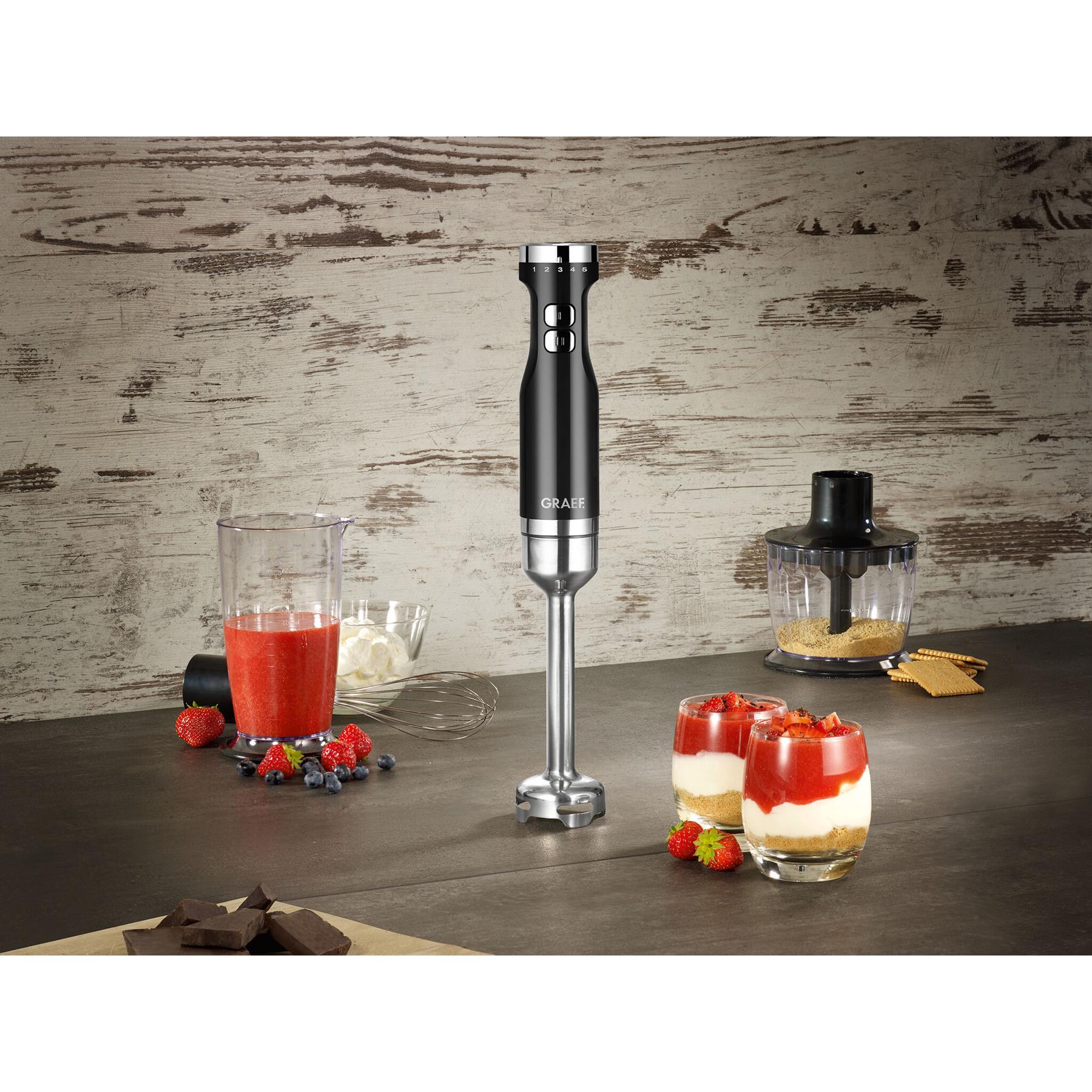 Graef staafmixerset zwart - met turbostand