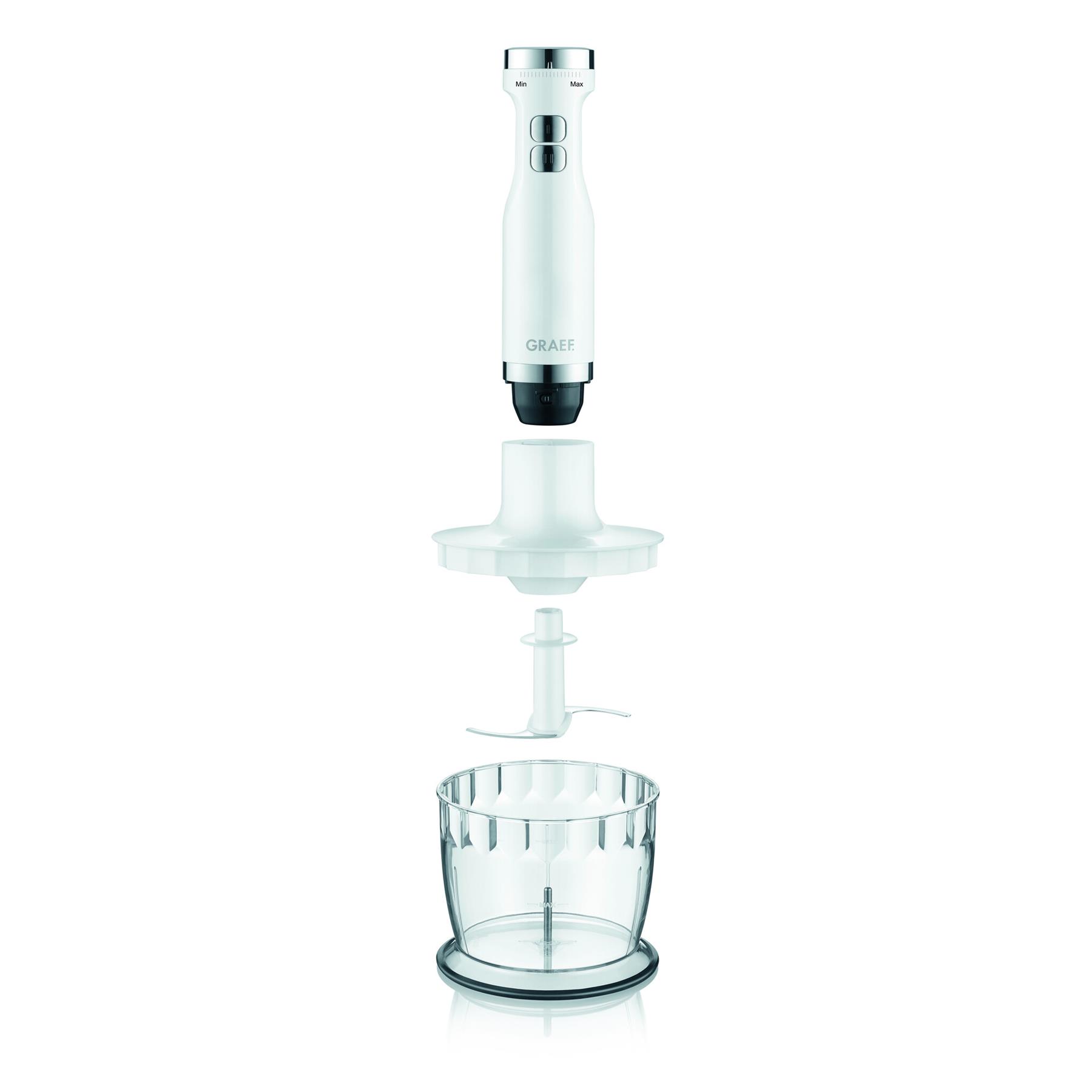 Graef staafmixerset wit - met turbostand