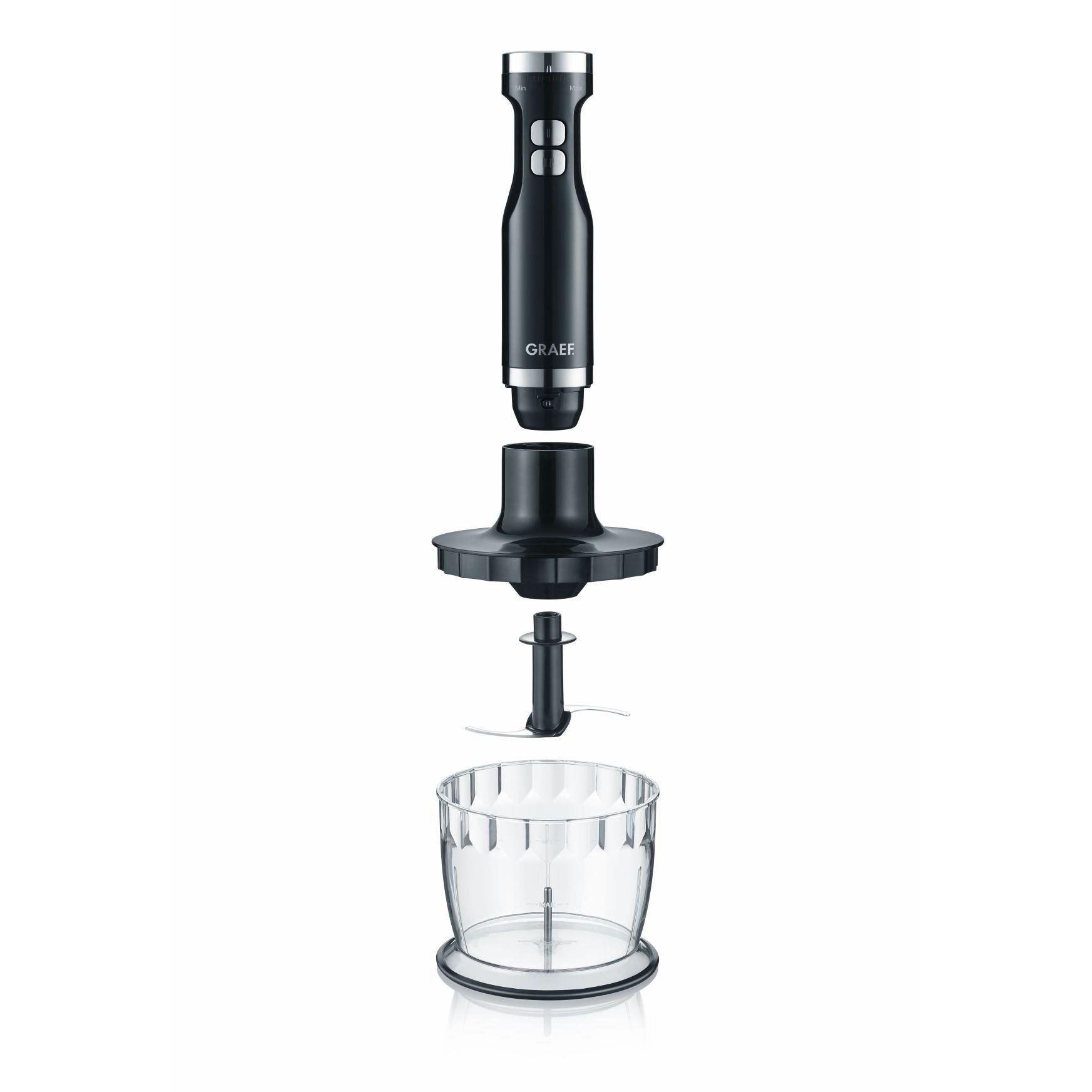 Graef staafmixerset zwart - met turbostand