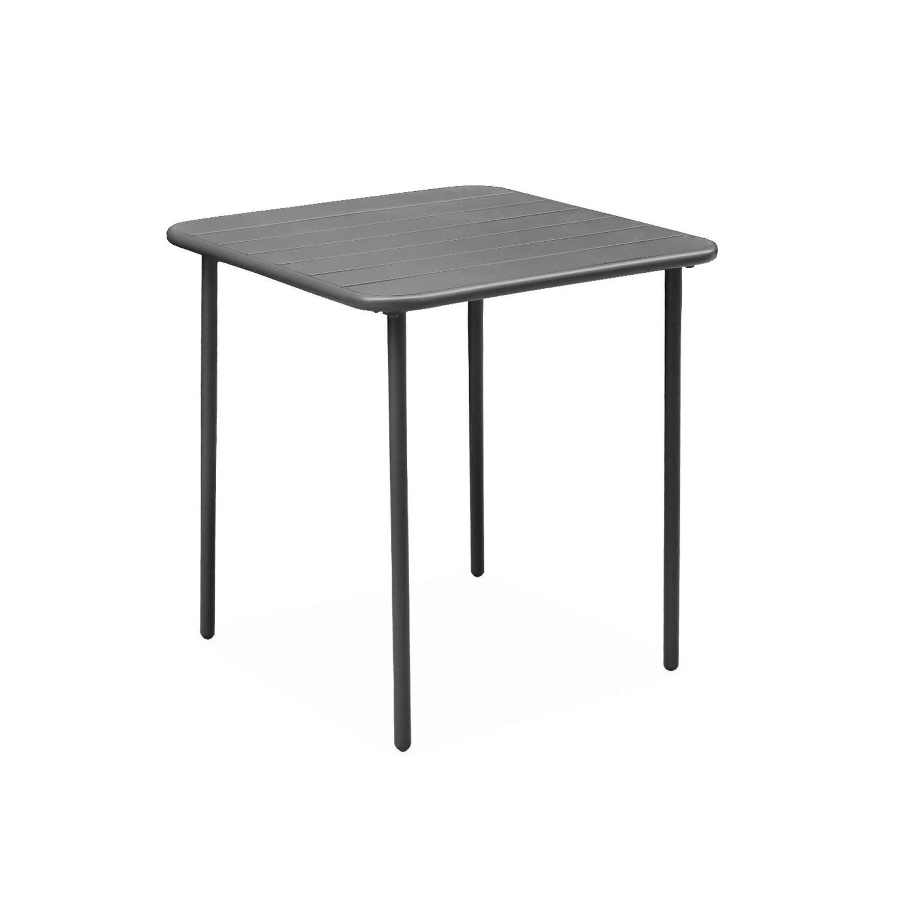 sweeek - 2-zits metalen tuintafel