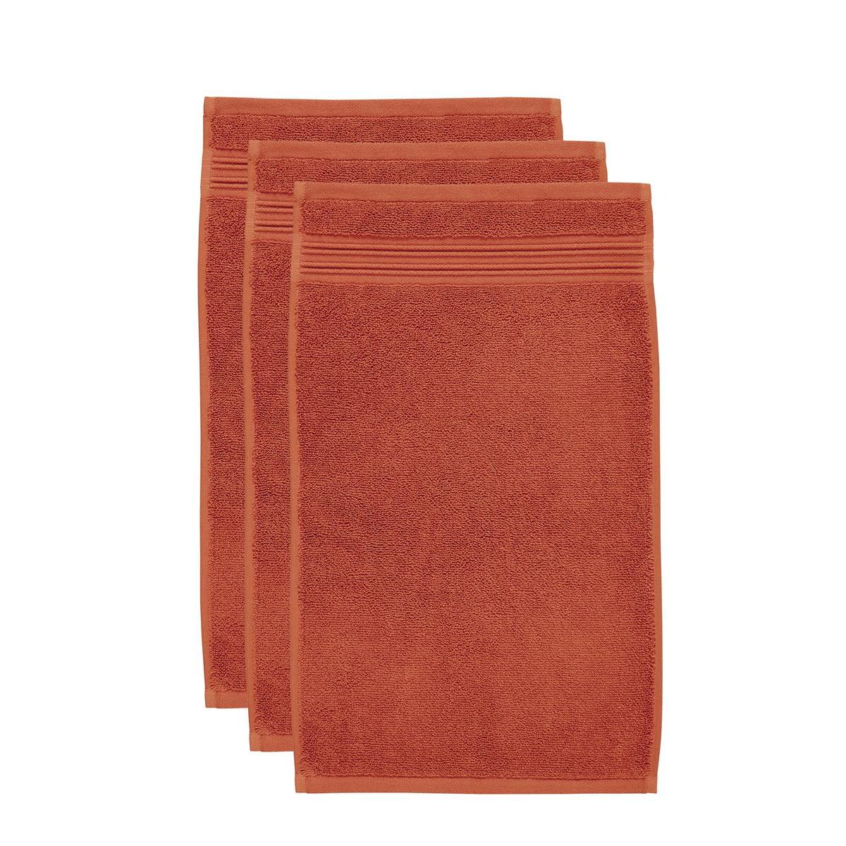 Beddinghouse Sheer set van 3 Gastendoekjes - Oranje