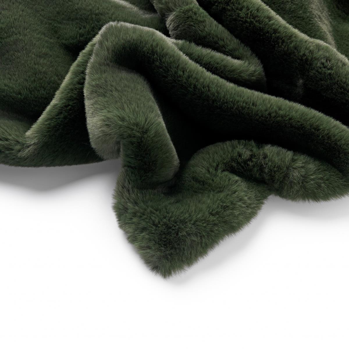 Dutch Decor Plaid 140x180 cm - ZINZI - warm en donzig - donker groen