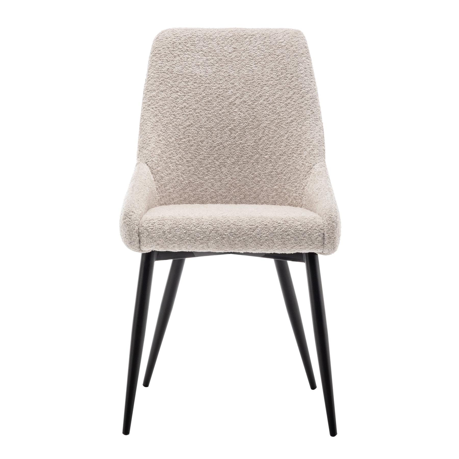Furnihaus Eetkamerstoel Oscar Boucle Beige Set van 4