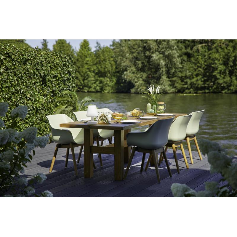 Hartman Sophie Studio dining armstoel - French Green - Teak poot