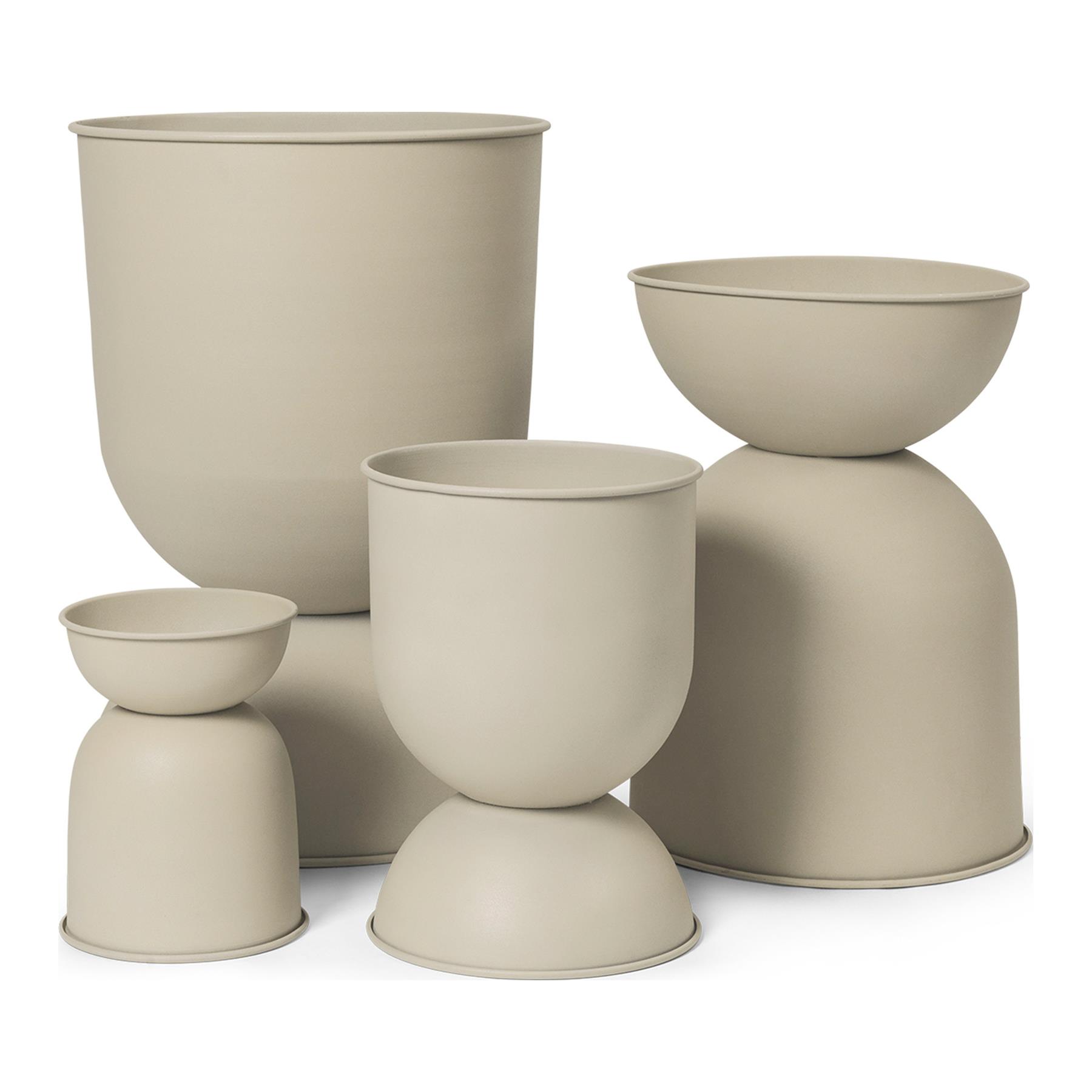 ferm LIVING Hourglass Pot - Large - Cashmere