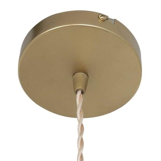Mexlite Grazio glass hanglamp – E27 (grote fitting) – messing