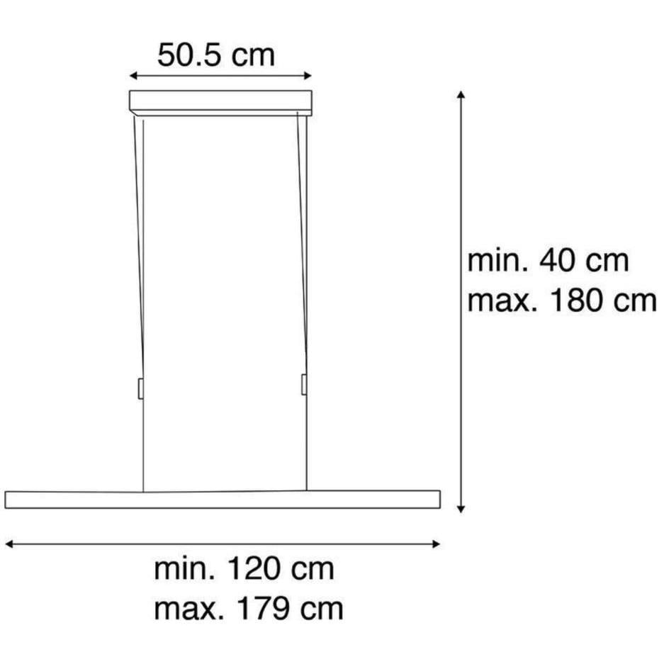 Paul Neuhaus Paul Neuhaus Adriana Hanglamp Antraciet L120-180cm
