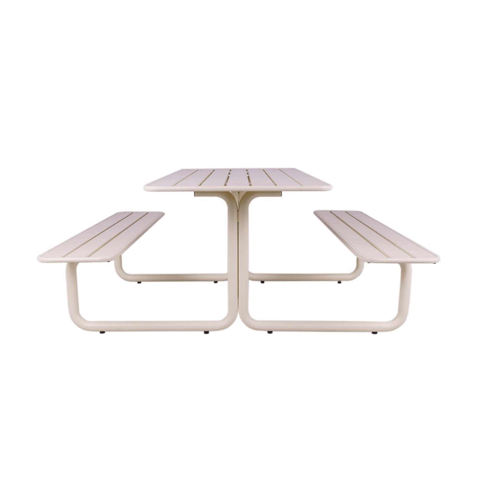 MaximaVida metalen picknicktafel Max ivoor