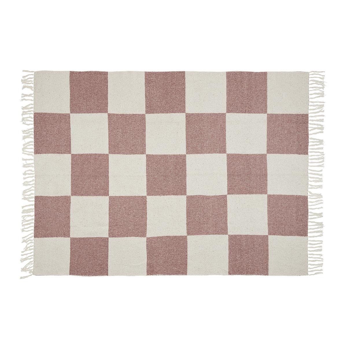 by fonQ Check Plaid 130 x 200 cm - Roze