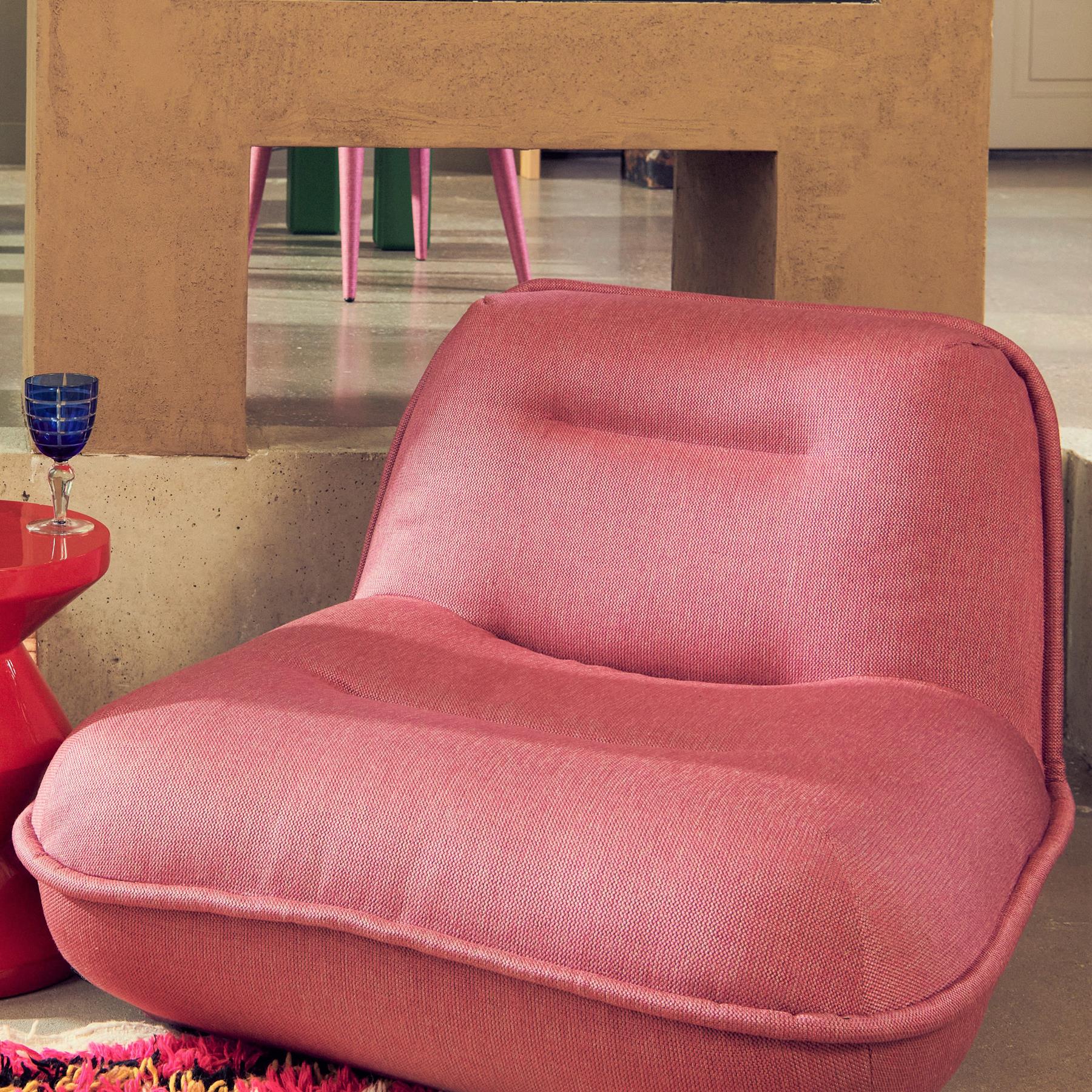 POLSPOTTEN Puff Fauteuil - Berry Pink