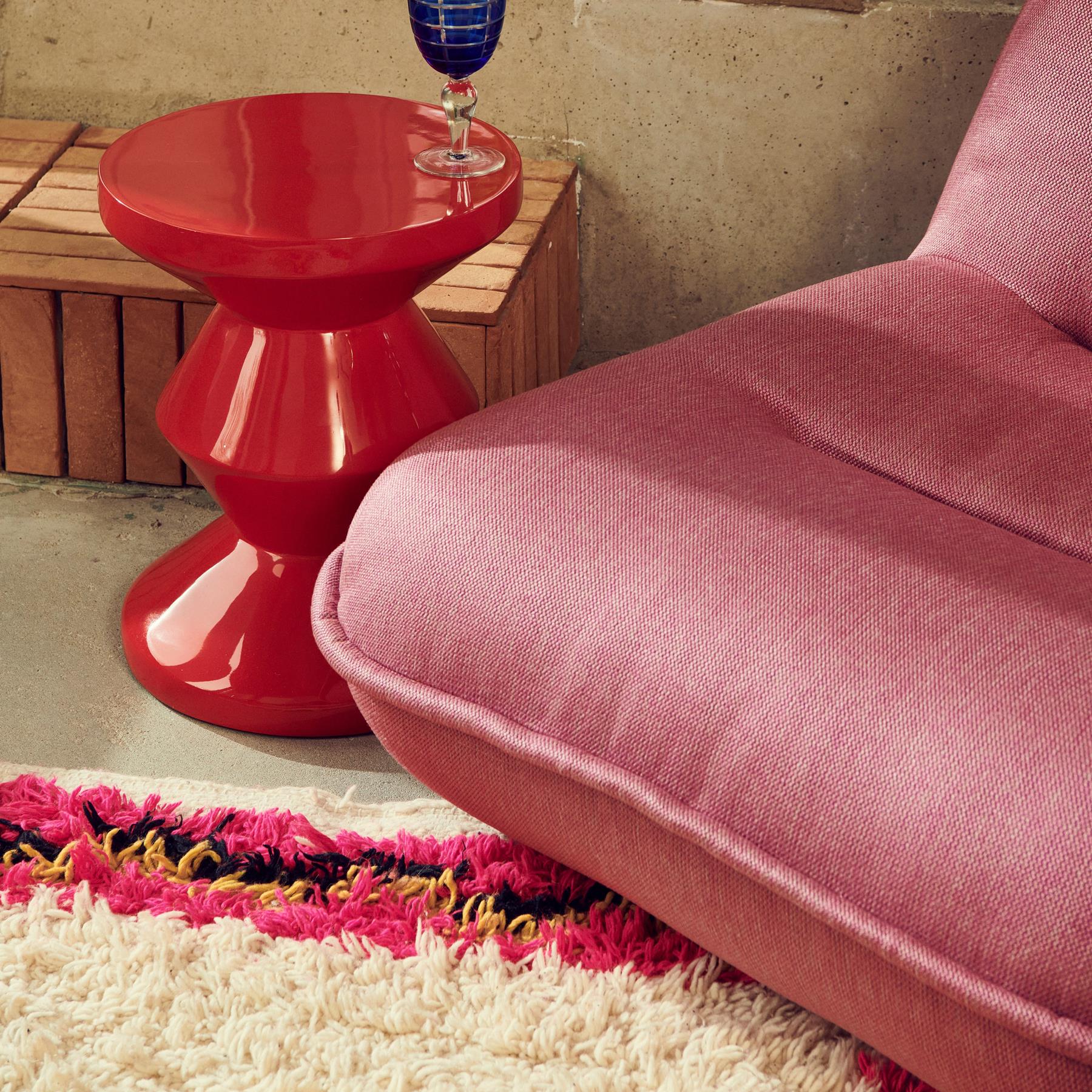 POLSPOTTEN Puff Fauteuil - Berry Pink