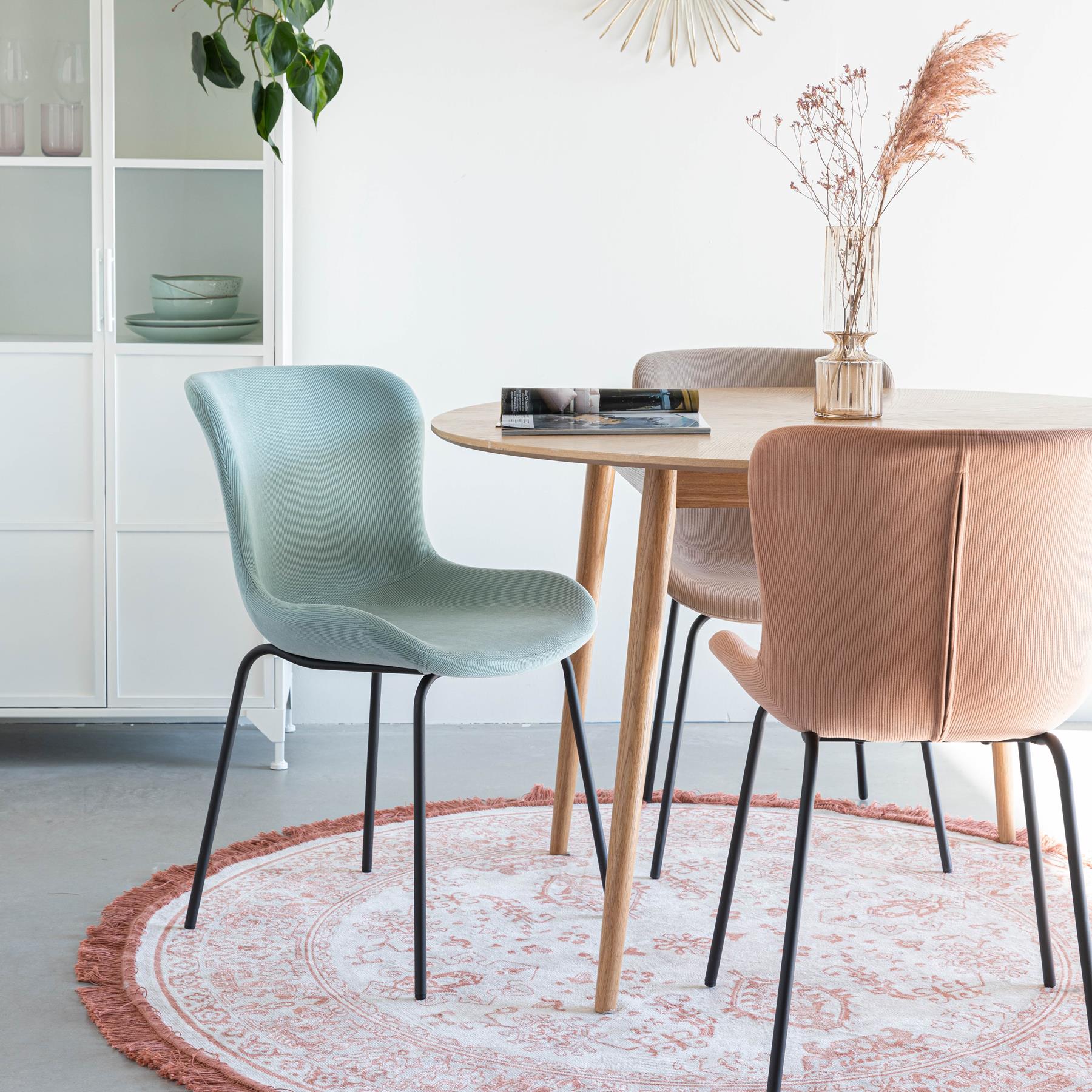 by fonQ basic Flow Eetkamerstoel - Mintgroen