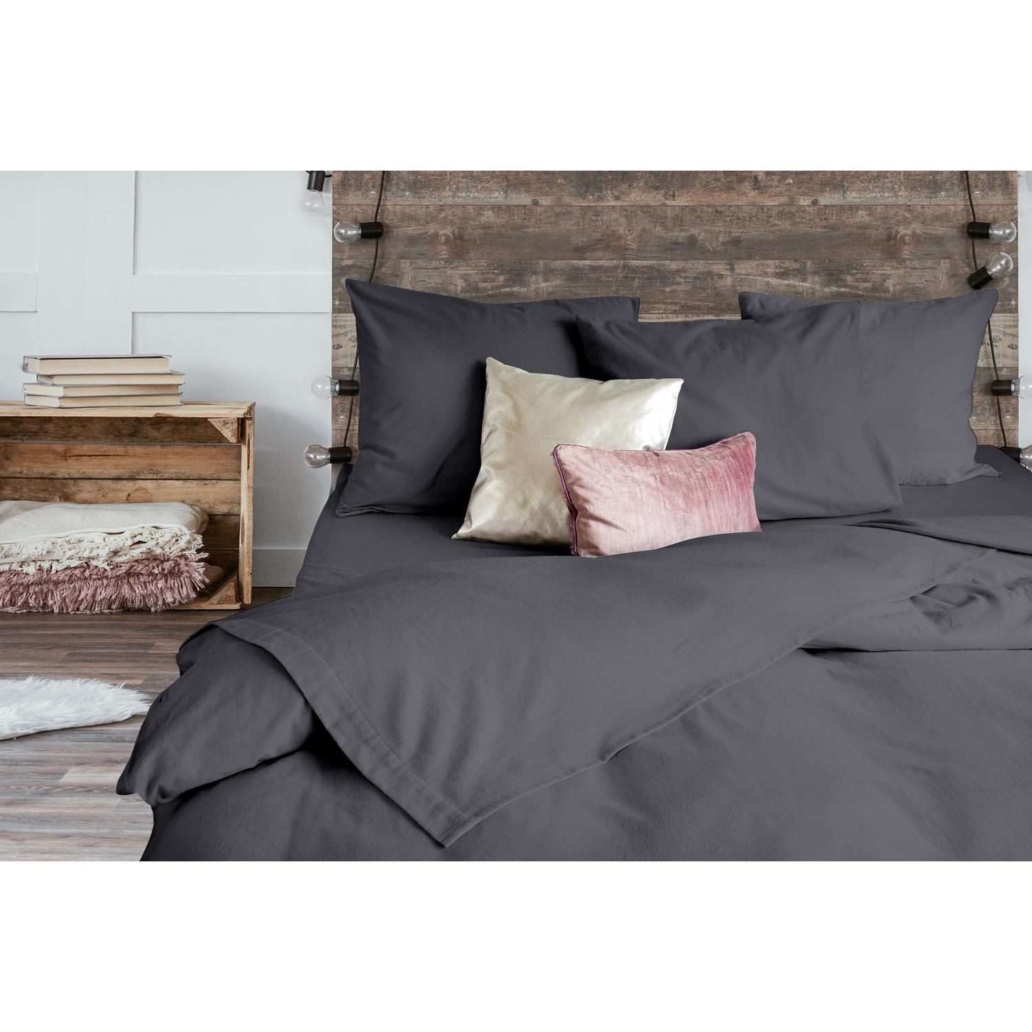 Eleganzzz Laken Flanel antraciet