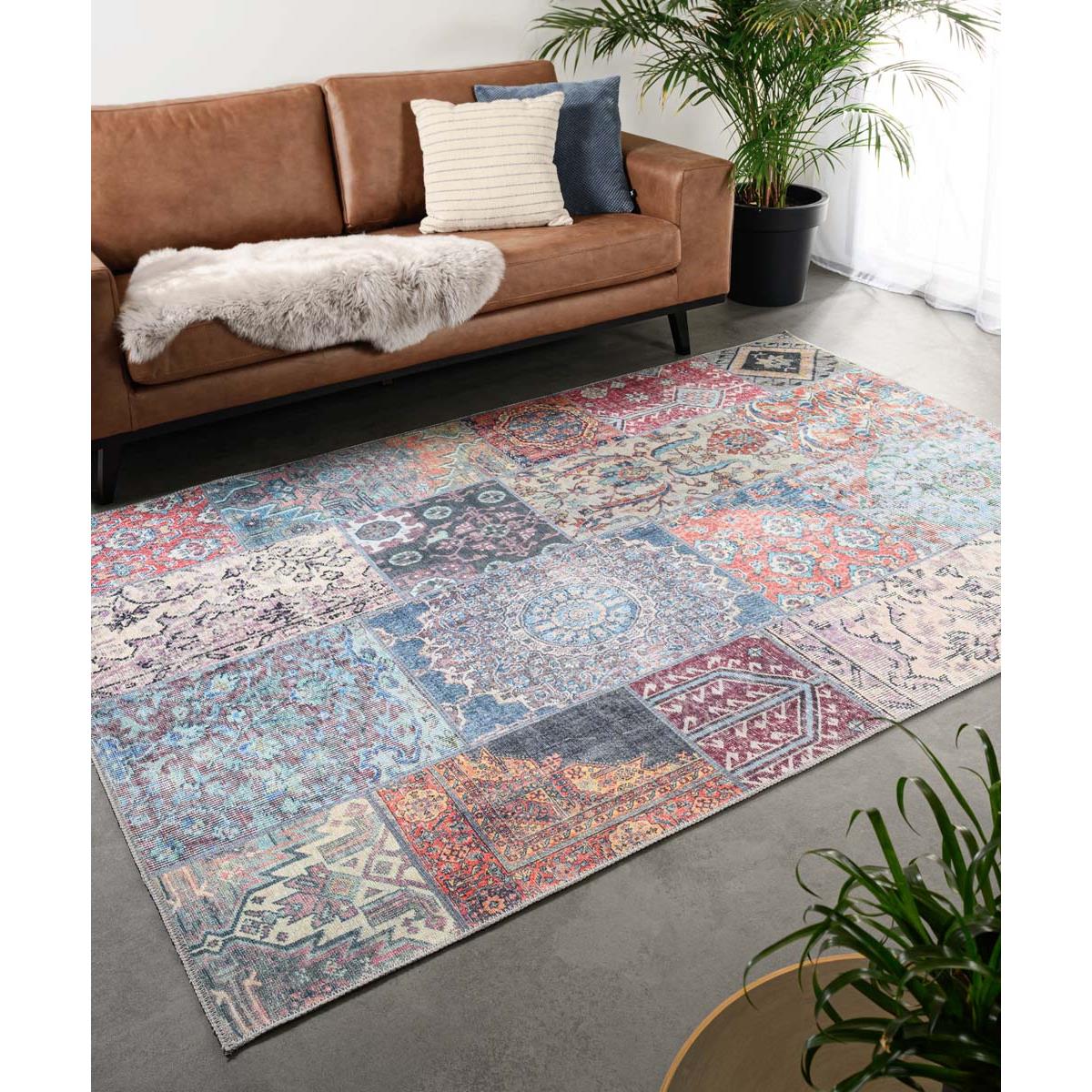 Heritaged Patchwork vloerkleed - Fade Dreamer multi - 190x290 cm