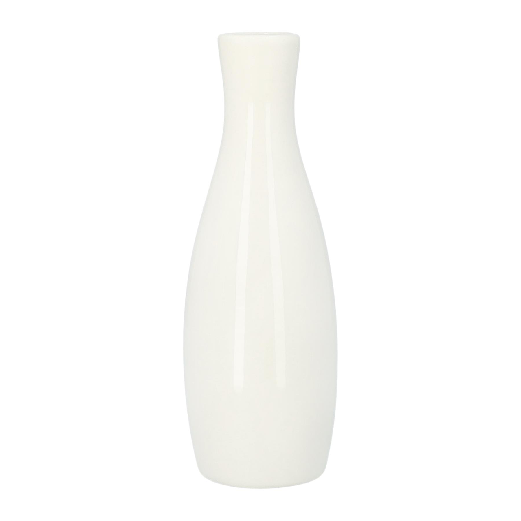 QUVIO Vaas - 16 cm - Wit - Keramisch