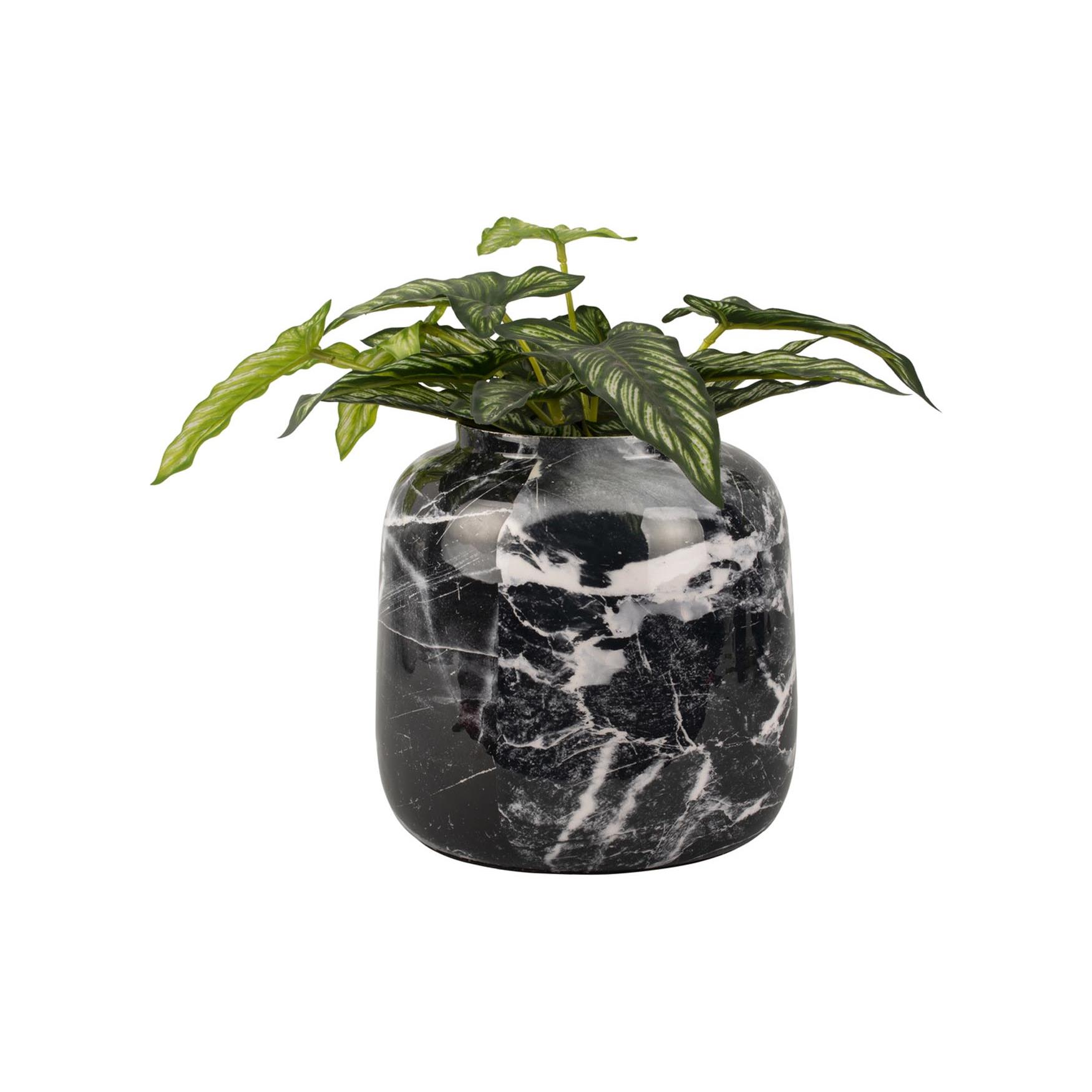 Present Time Vaas Marble Look Sphere Small Black