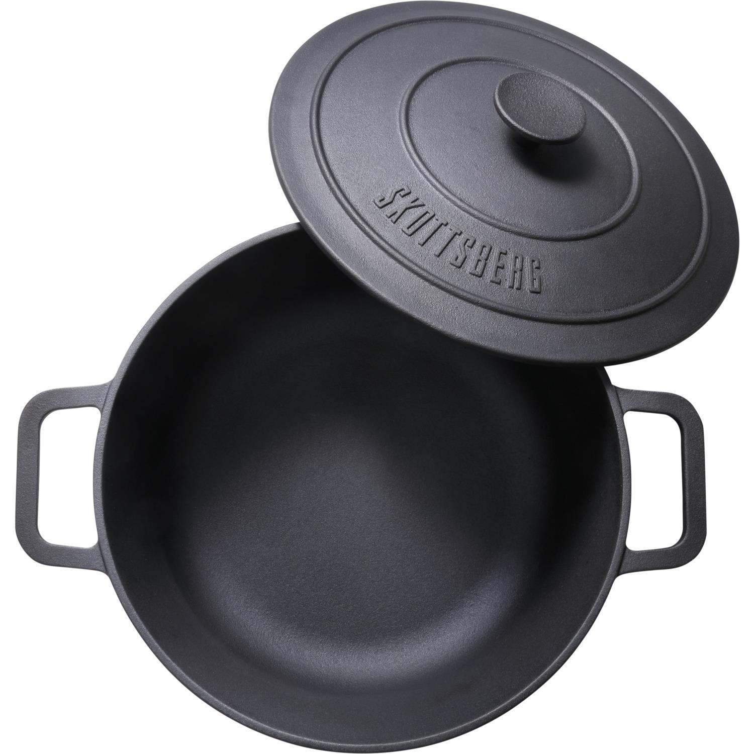 Skottsberg Braadpan Cast Iron 28 cm 5.5 l Zwart Gietijzer