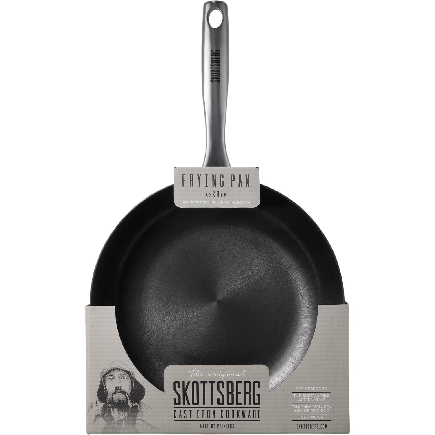 Skottsberg Koekenpan Gietijzer 24 cm Cast Iron - alle warmtebronnen - Inductie
