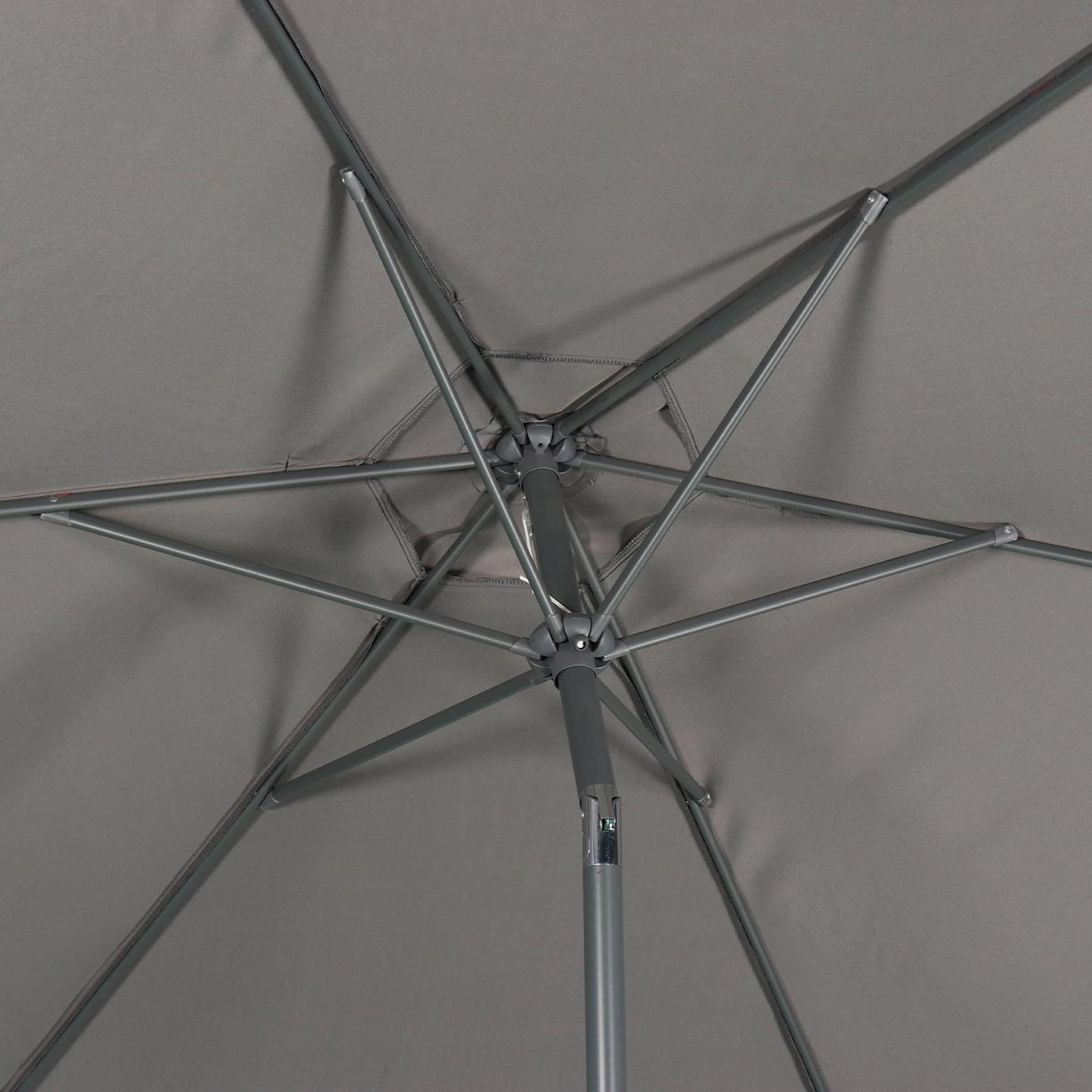 sweeek - 3m ronde parasol, paal met houteffect