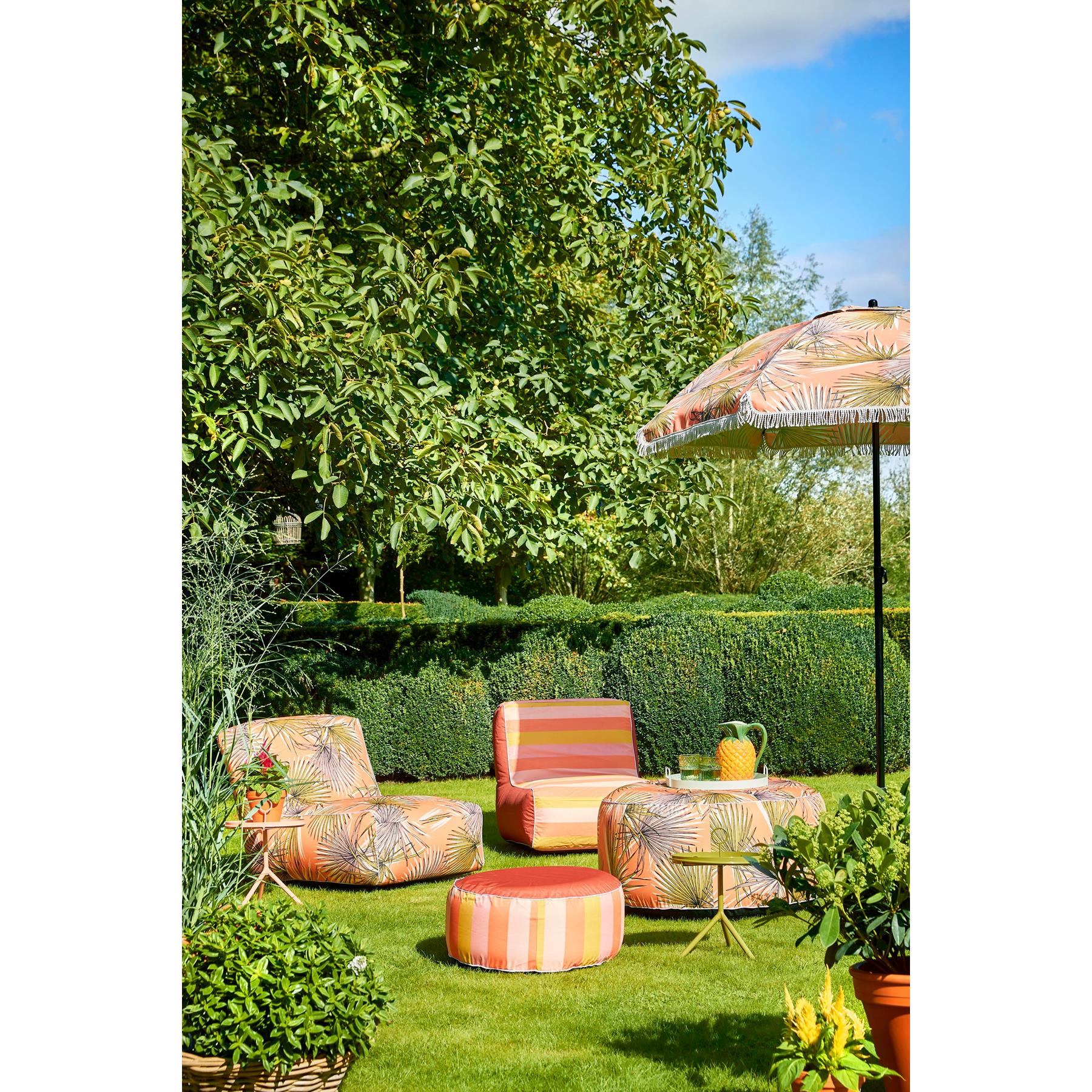 In The Mood Collection Parasol Palmbladeren - H238 x Ø220 cm - Oranje