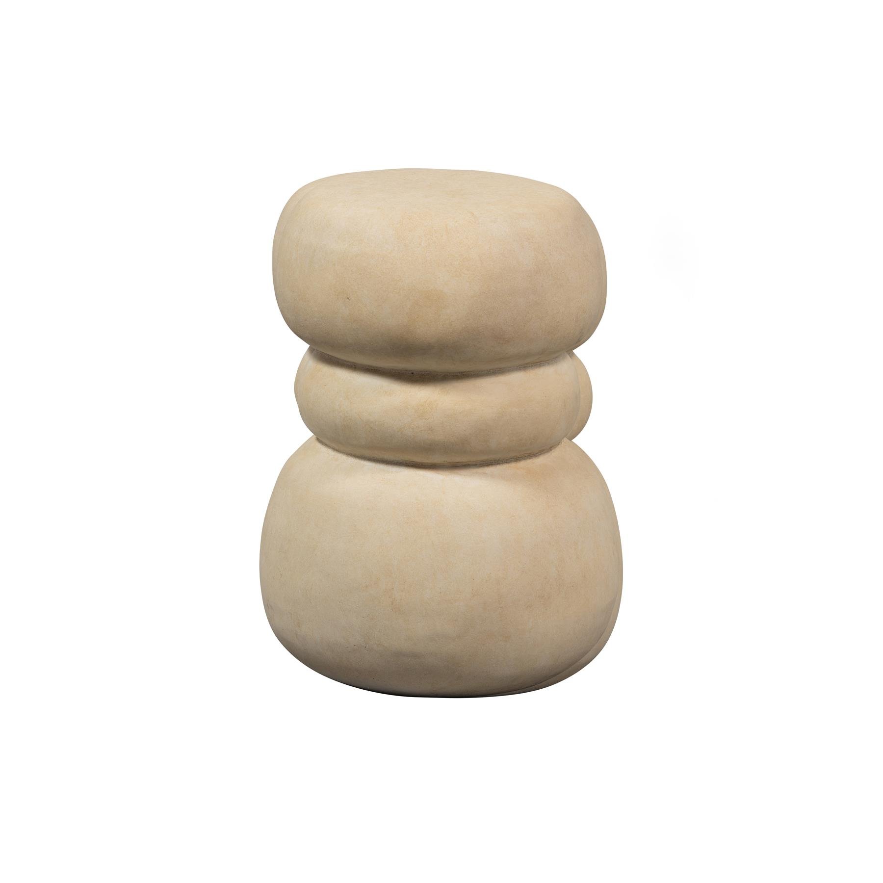 WOOOD Exclusive Bijzettafel Yvo - Fiber Clay - Naturel - 47x37x35