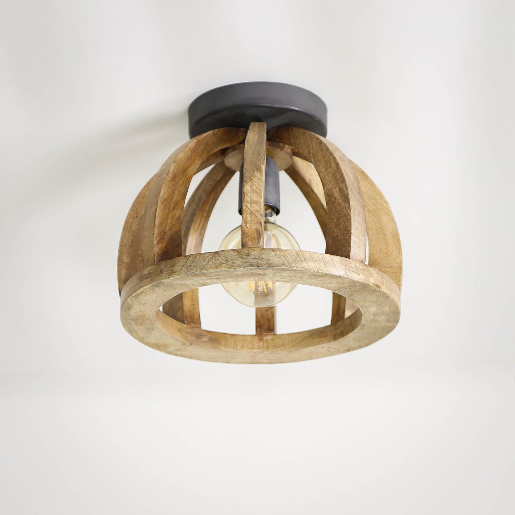 by fonQ  Rico Plafondlamp - Ø 30 cm - Mango Naturel