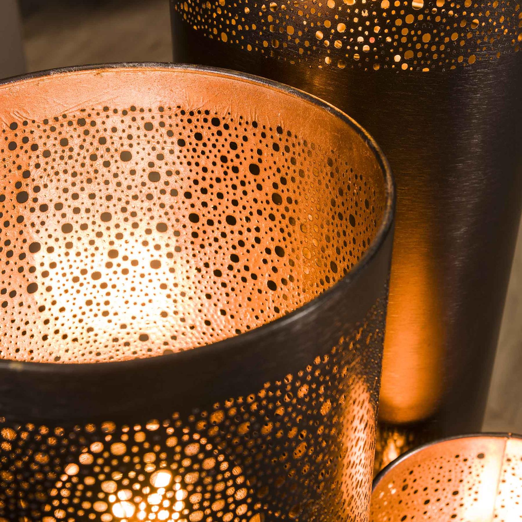 by fonQ  Hero Vloerlamp - 120 x Ø 25 cm - Zwart/Nikkel