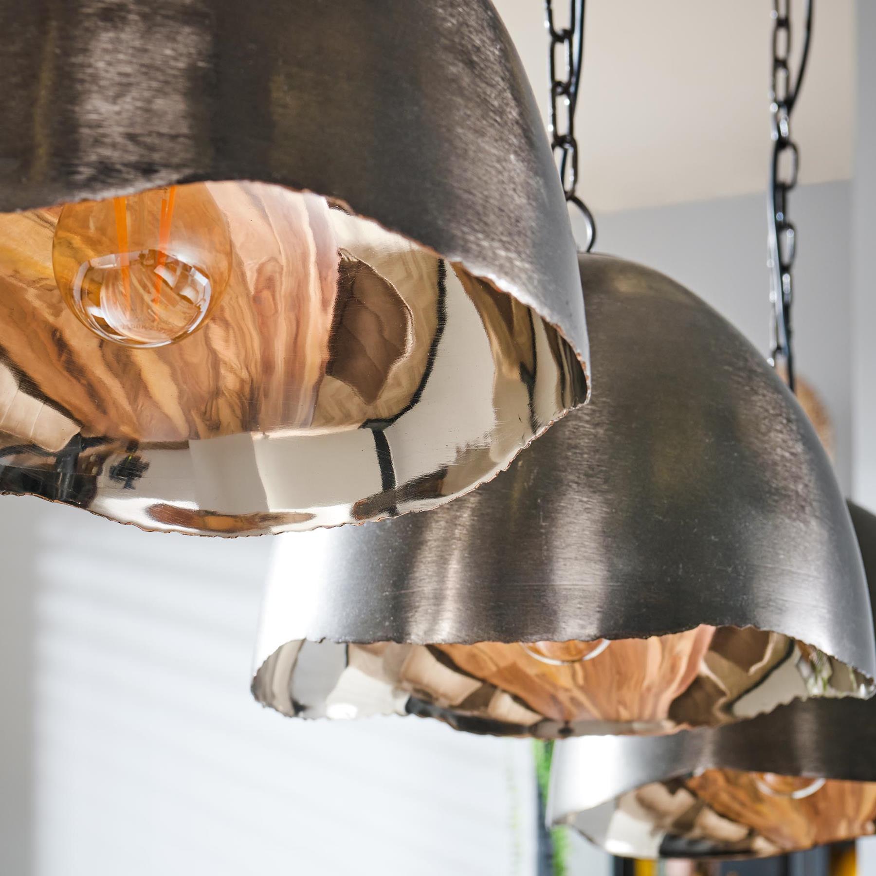 by fonQ  Logan Hanglamp 3-lichts - Zwart/Nikkel