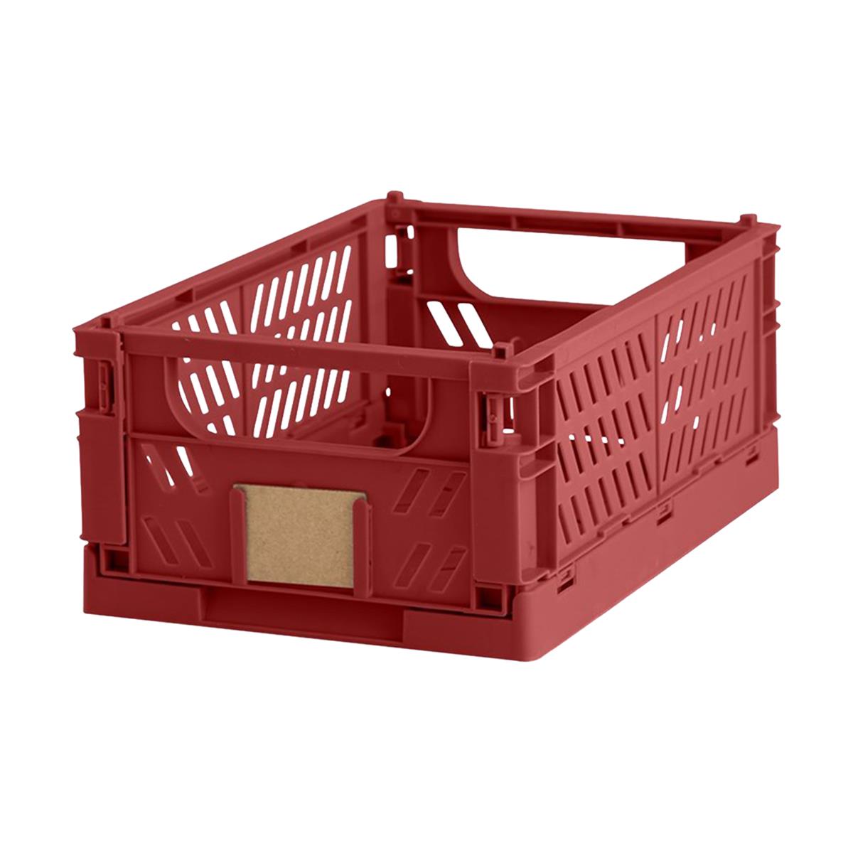 Lisomme Luuk opvouwbaar krat rood - 25 x 16,5 cm